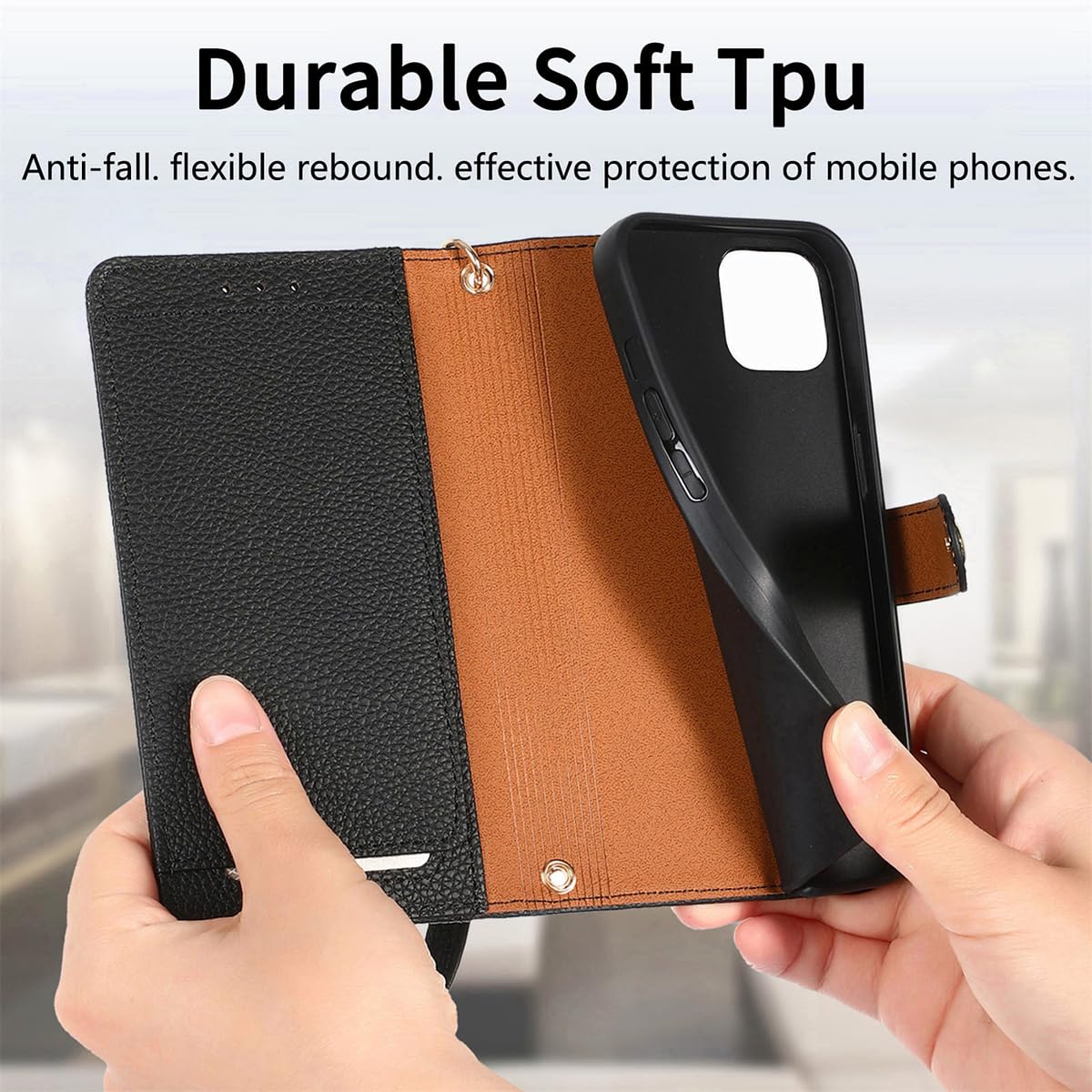GOKEN Cover Pelle per Honor 90 Lite, Magnetica Custodia con