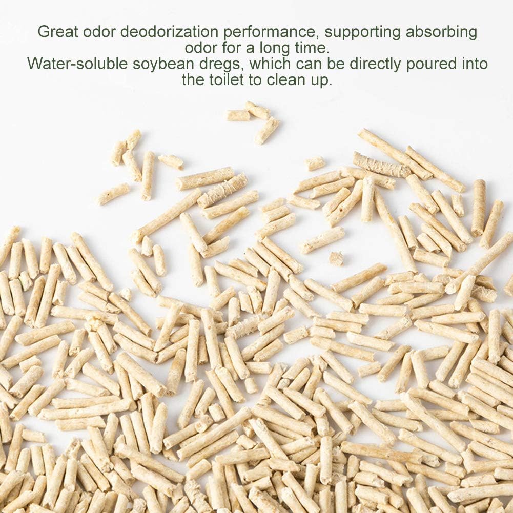 Native Degradable Cat Litter, Fast Clumping Milk Scented, Soybean Dregs Based, Easy Scoop and Flushable, Long Lasting Odor Control, Pet Supplies