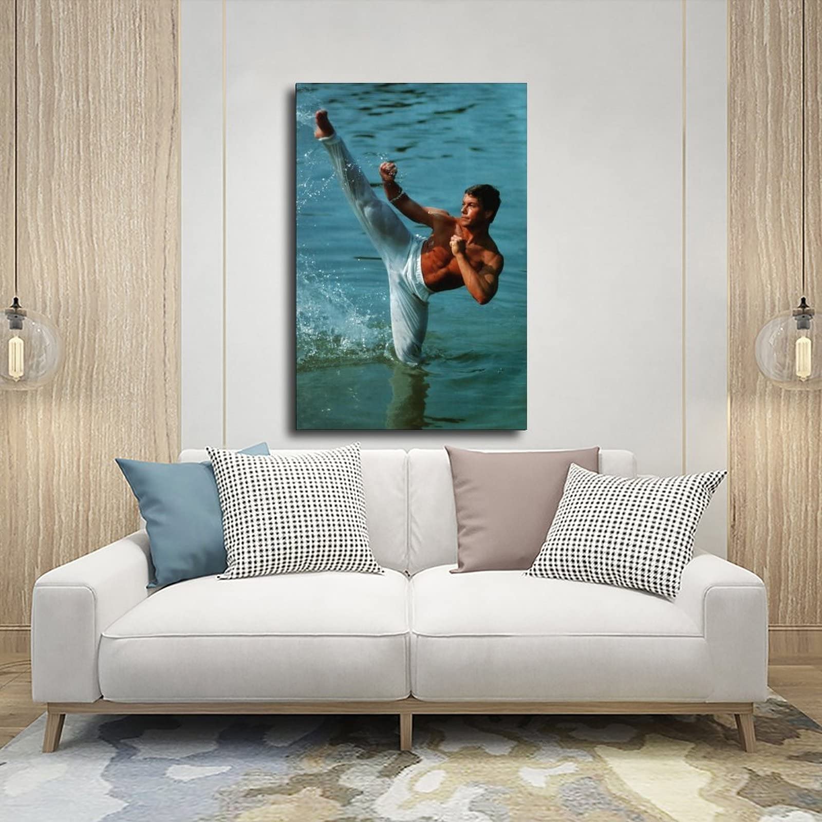 Poster Toile Jean-Paul Belmondo 30x45cm - Décoration Murale Vintage Sans Cadre (Style Rétro)