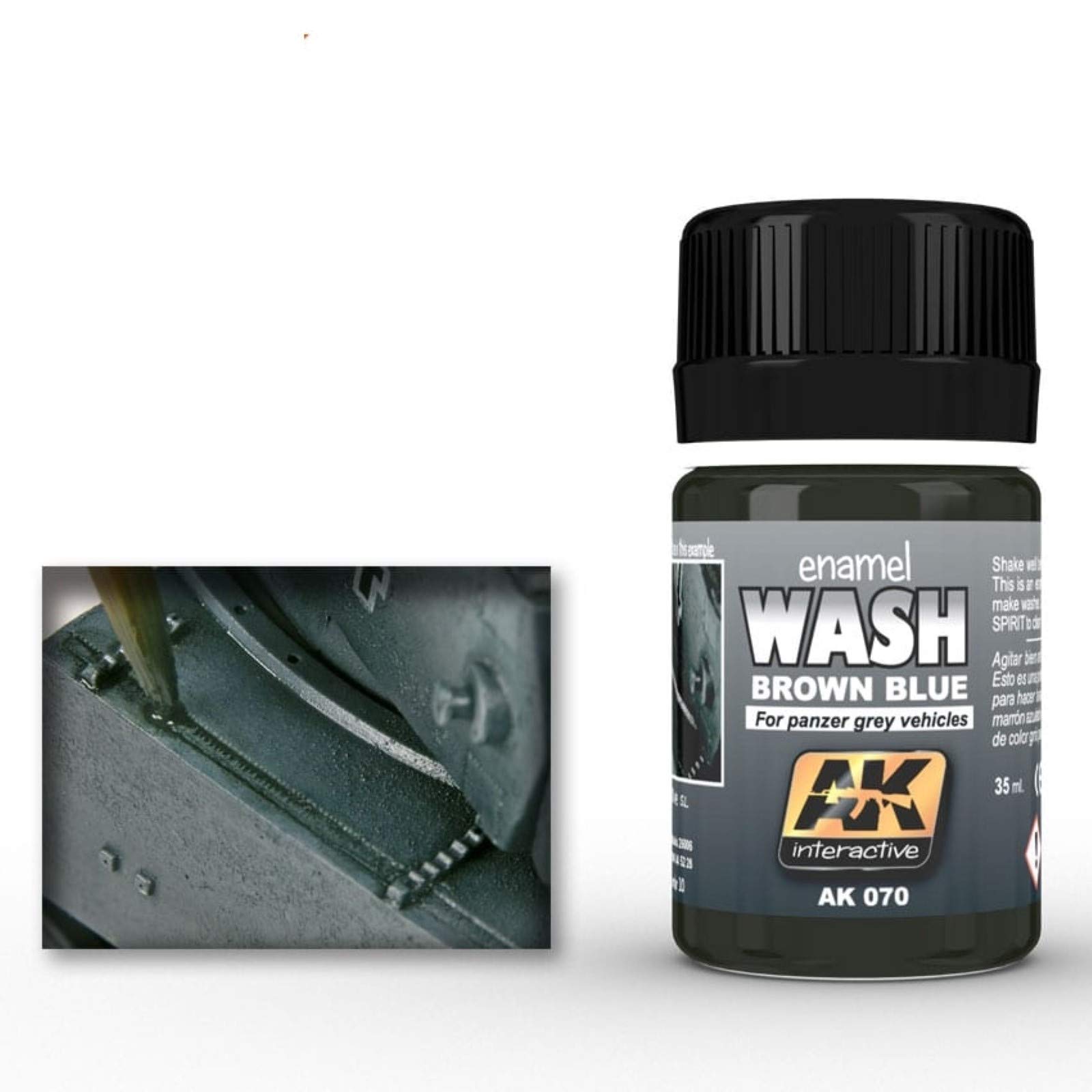 Ak Interactive Gray - Wash For Tank Grey - Ak00070