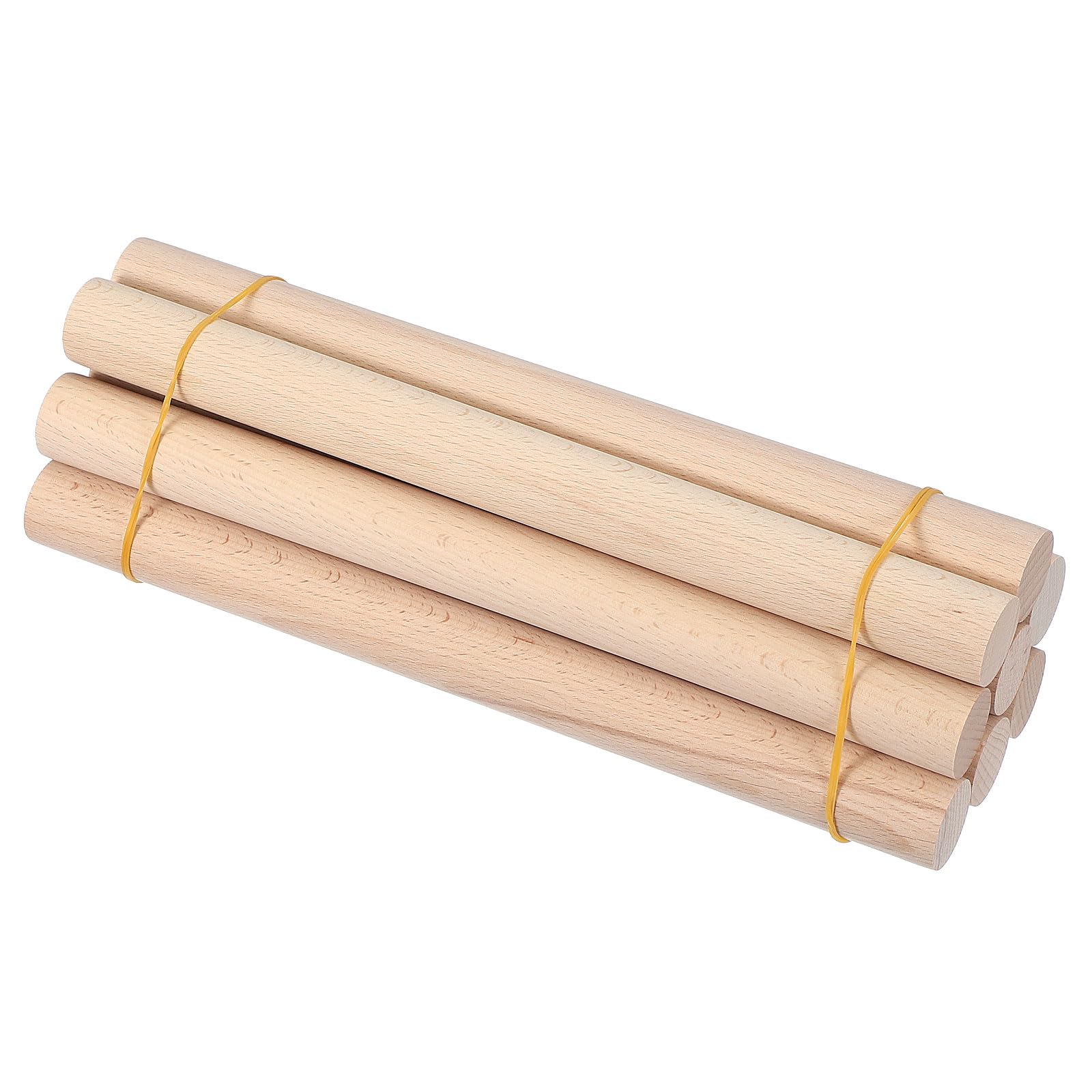 PATIKIL 1-1/8 x 12 Inch Wooden Dowel Rod