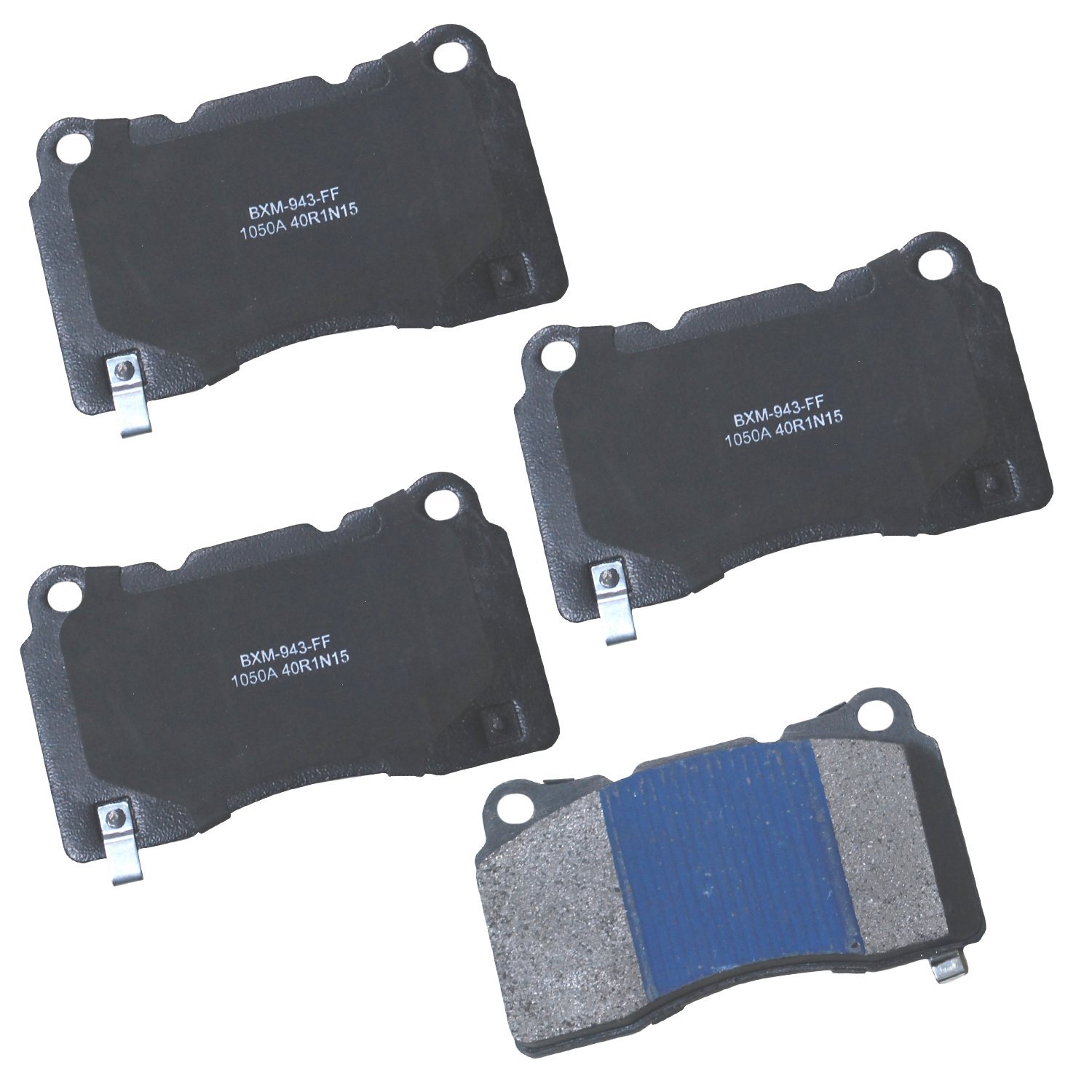Bendix Premium SBM1050A Semi-Metallic Front Brake Pads for Cadillac ATS 2014-2013, XTS 2014-2013, Honda Civic 2018-2017