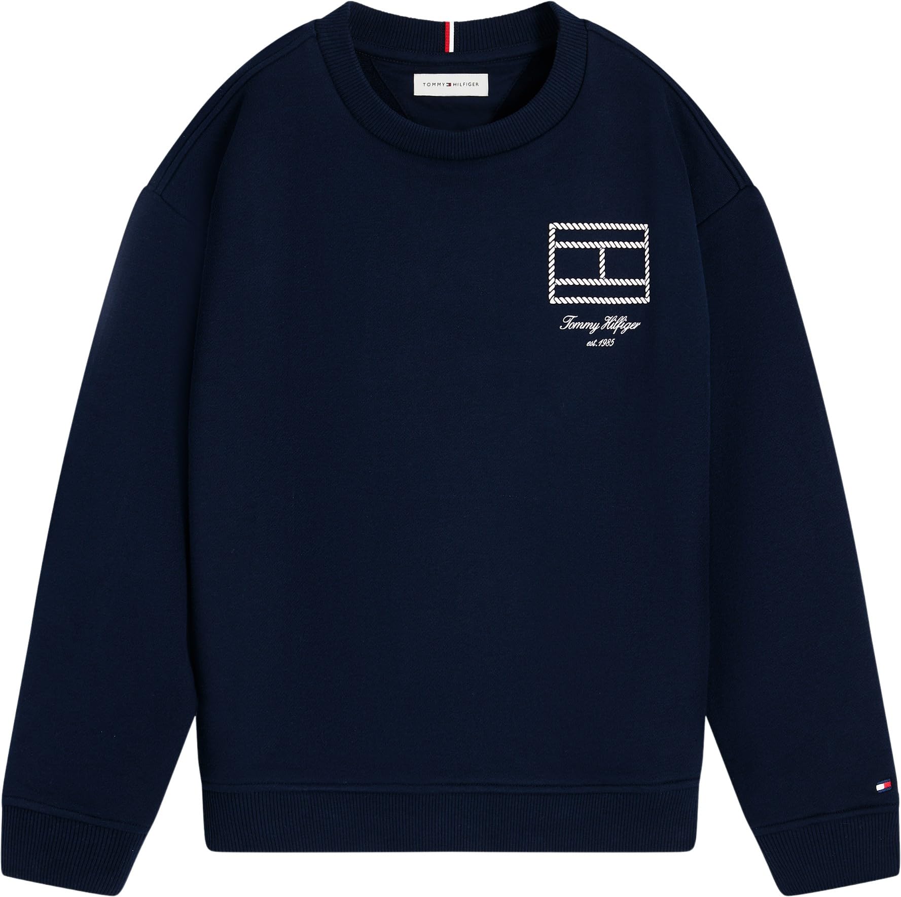 Tommy Hilfiger Outline Flag Graphic Sweatshirt Kb0kb10594 Felpa Pullover Bambini e Ragazzi