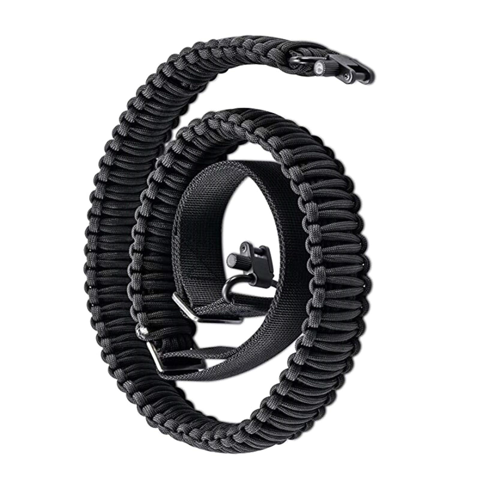 2 Punkt Sling Gewehre Paracord Gurt Rutschfest Paracord Sling Mit Wirbeln Schnell Einstellbare Länge Gurt Jagd Zubehör Einstellbare Länge Gurt Hochfest Paracord