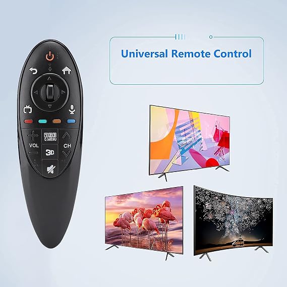 Universal Remote Control, Replacement Remote for 3D AN-MR500G AN-MR500 MBM63935937 with 10m Range Comfortable Touch Black
