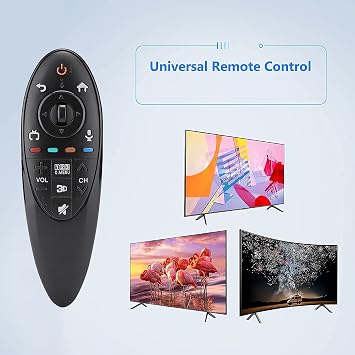 Universal Remote Control, Replacement Remote for 3D AN-MR500G AN-MR500 MBM63935937 with 10m Range Comfortable Touch Black