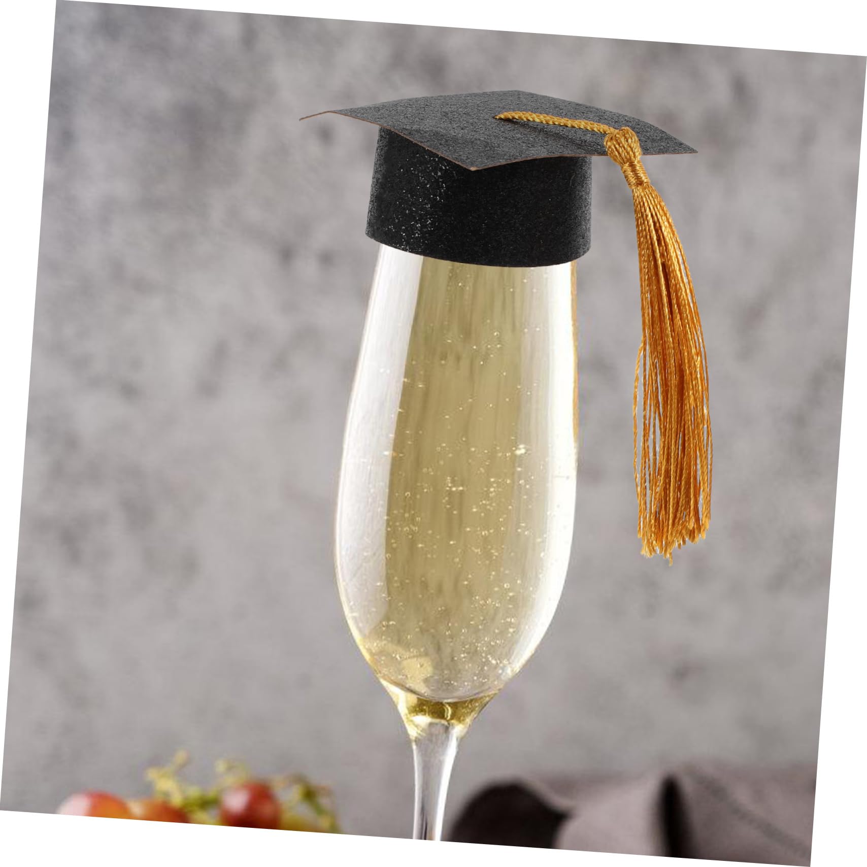 ULTECHNOVO 5 Sätze Lustige Hülle Trinken Party Kappen Abdeckung Abschlusskappe Mini Grad Hüte Absolventen Klein Rosa Deckel Für Getränkebecher Papier 20 Stück * 5
