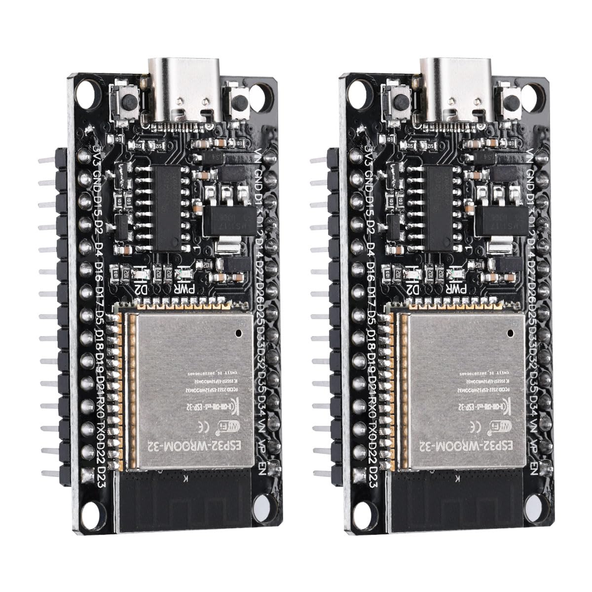 2 set per ESP32S e adattatore terminale NodeMcu per ESP32 Scheda di sviluppo WiFi Bluetooth WLAN Chip CH340