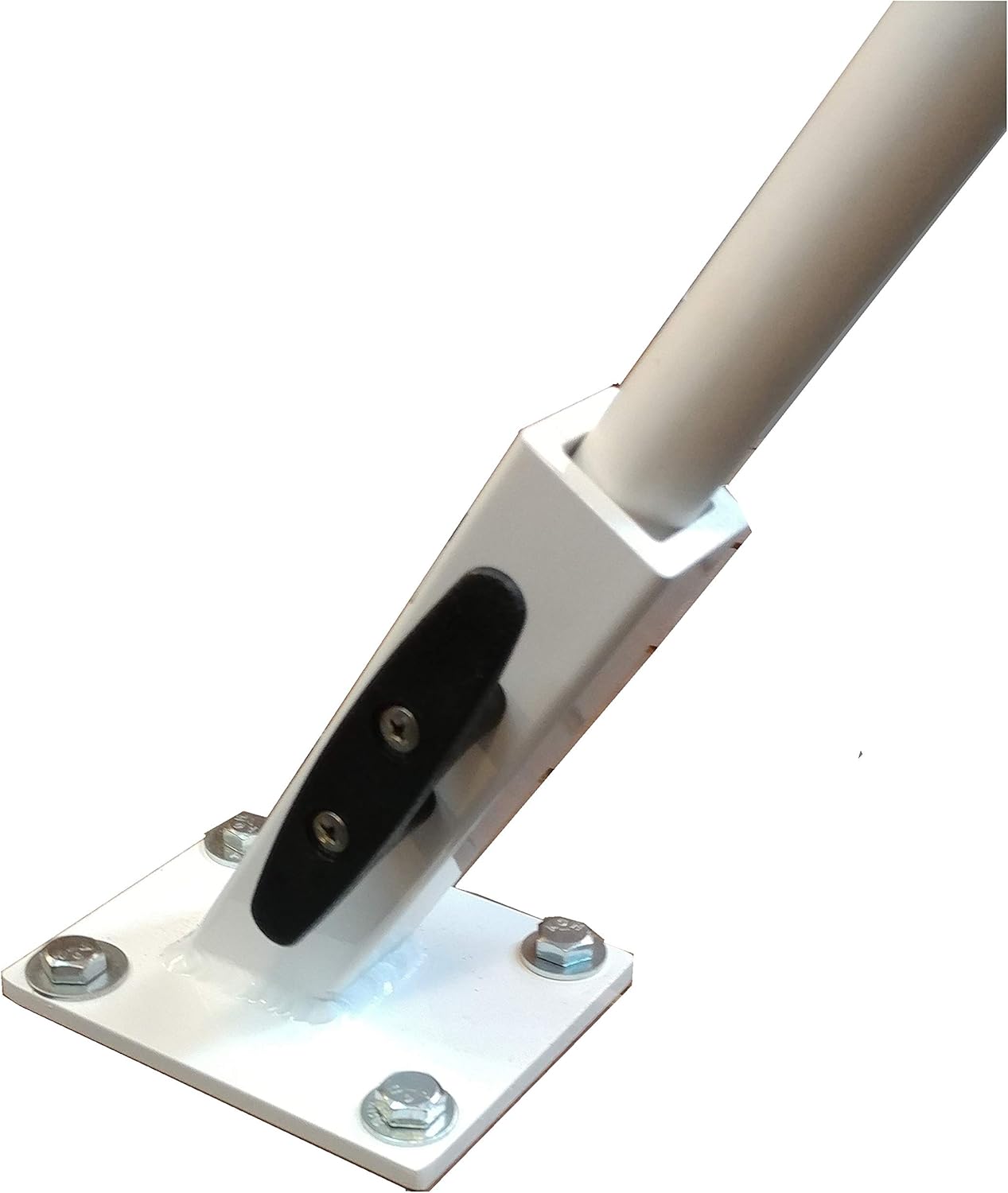 Mooring Whips Deck Mounted for Boats from 15' to 40' Solid 1" X 14' sectioned Fiberglass Poles. Newly Designed couplings. 20,000 lb Class Marine Grade Aluminum Powder Coated.