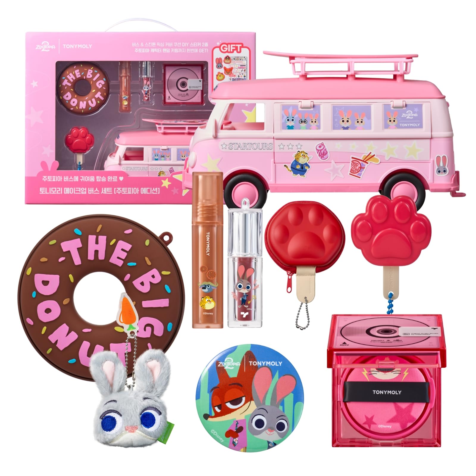 開封済！未使用！TONYMOLY Zootopia メイクアップバスセット Amazon | TONYMOLY × Disney Zootopia (ズートピア) メイクアップ バス