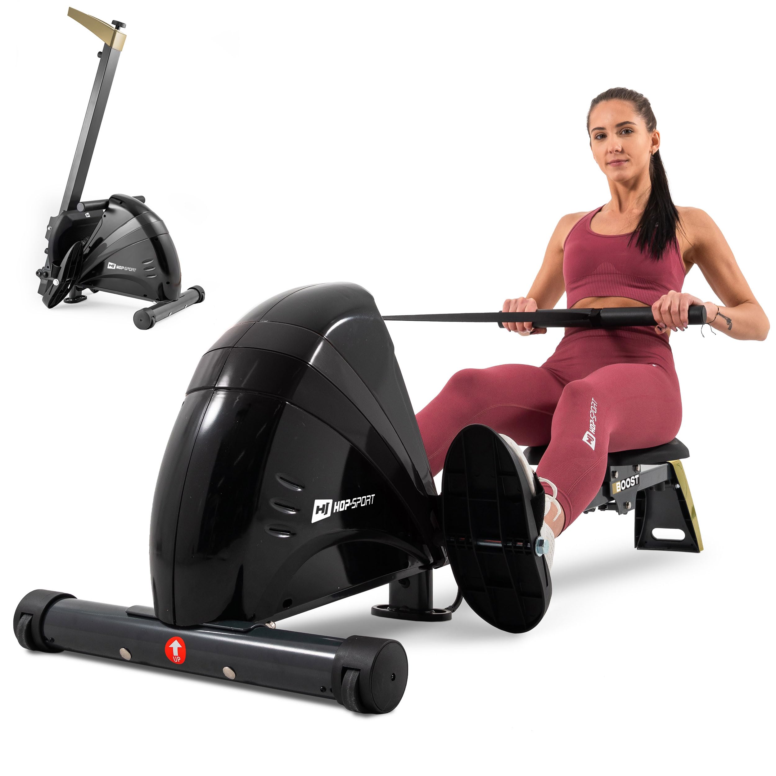 HOP-Sport® Rameur Pliable Appartement HS-030R Boost