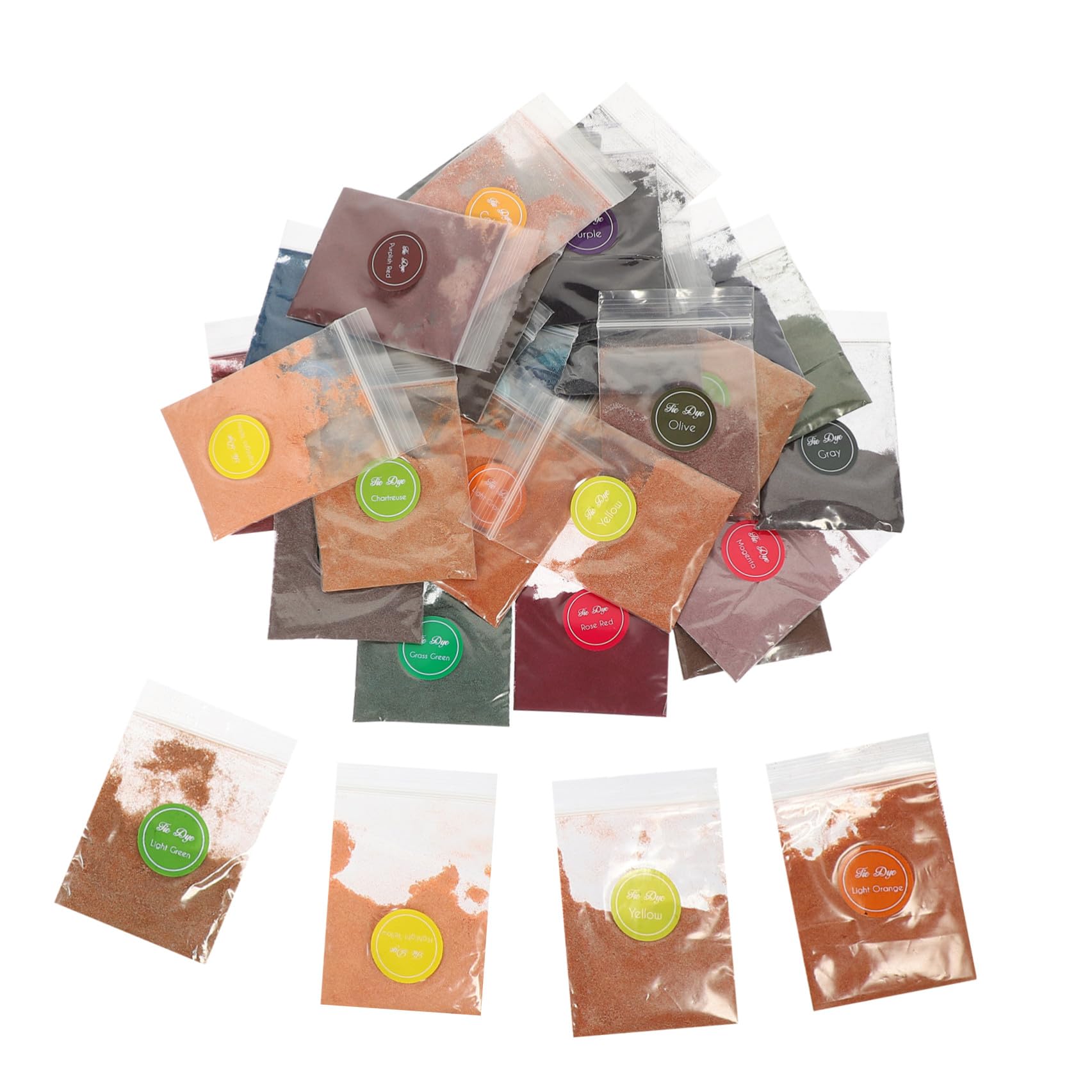 CALLARON Kit Tintura a Nodi 32 Colori in Polvere per Tessuti, Polveri Coloranti per Cotone e Poliestere, Forniture Tie-dye e Adulti, Attività Creative per Feste e Campi Estivi
