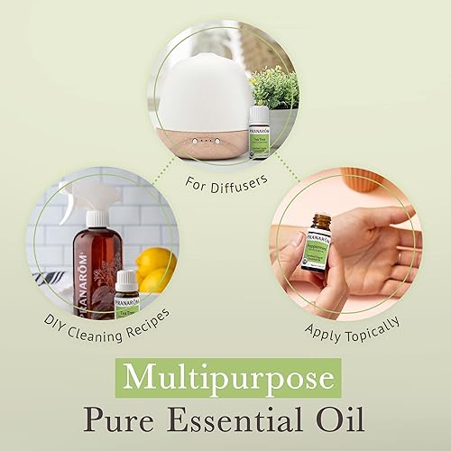 Miniatura 4 de Pranarom - Kit de aceites esenciales Top 3 (paquete de 3 de 0.2 onzas líquidas) - Aceites esenciales de lavanda, árbol de té y menta - Aceite
