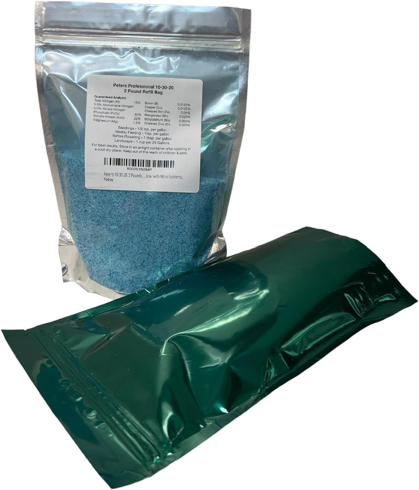Peter's 10-30-20. 2 Pounds. Blossom Booster Water Soluble Fertilizer with Micro Nutrients.