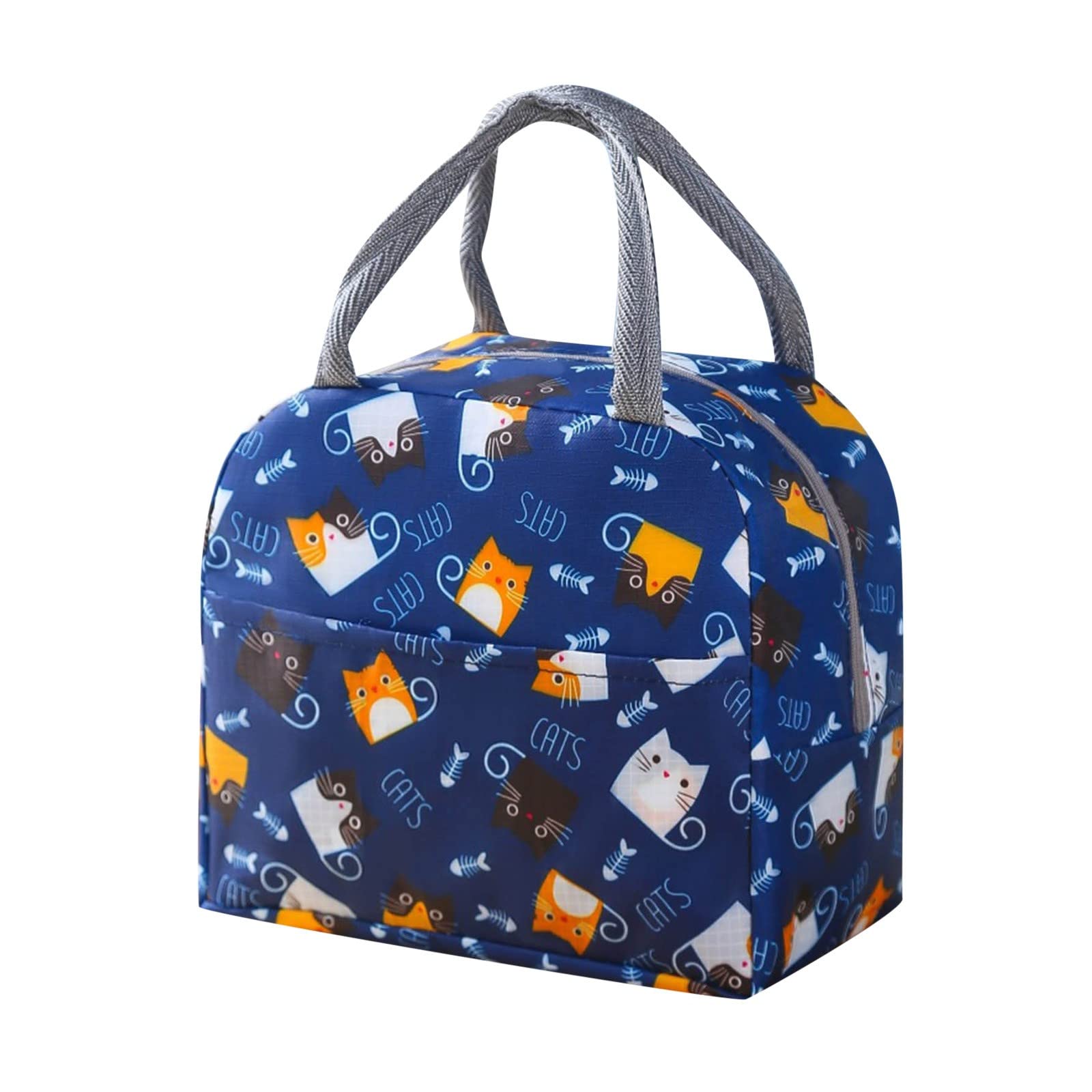 BILIKEYU Lunch Bag Insulated Lunch Box Womens Lunch Tote With Front Pocket Reusable Insulated Bag Womens Lunch Box