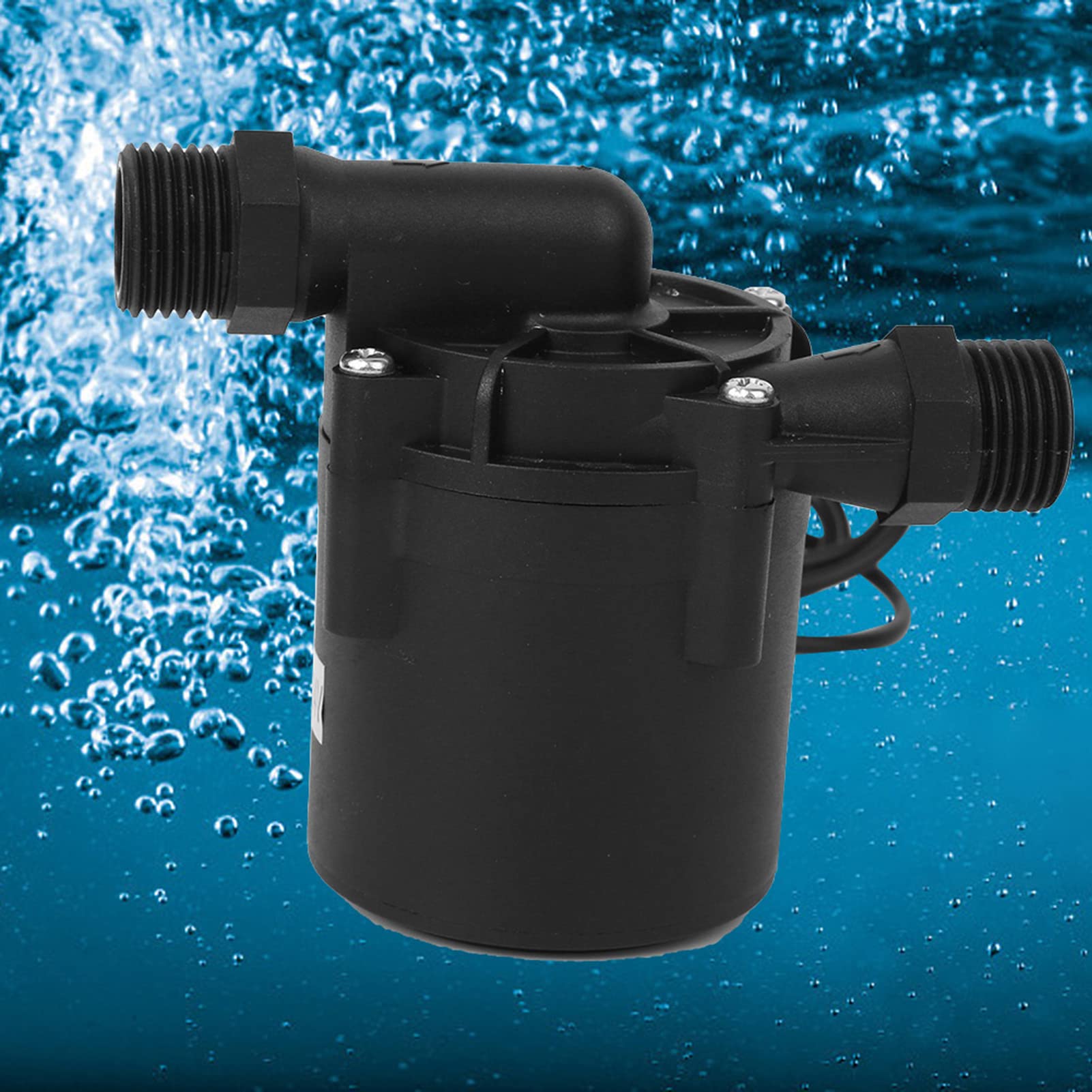 ZYW1080A Pompa Acqua Senza Spazzole, Pompa Acqua Sommergibile 24V 1500L H 12m Sollevamento, con Albero in Ceramica con Protezione da Sovracorrente, per Soluzioni Olio