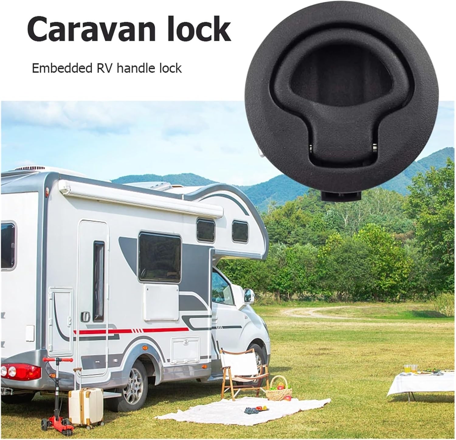 1/2/4/8/10個 ラウンド フラッシュ プル スラム ラッチ RV ボート マリン デッキ ハッチ リフト プル ハンドル 非