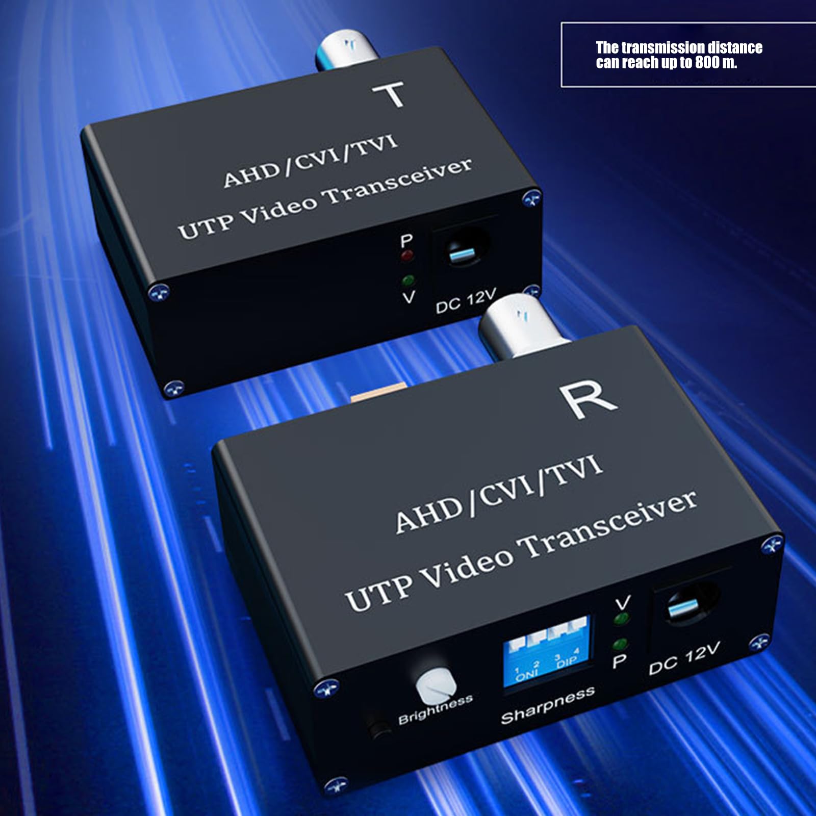 ABS Twisted Pair Video Extender per Clear CCTV Segnali Trasferimento in ambienti esterni Lossless Video Trasmissione Convertitore