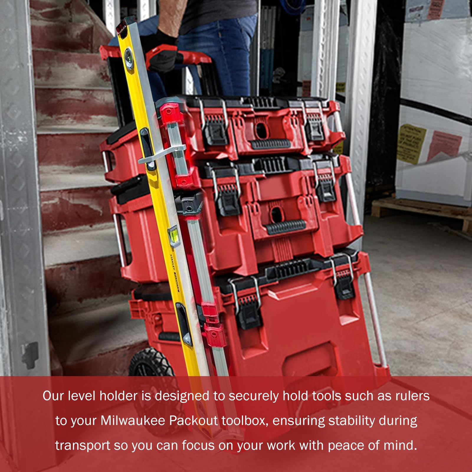 CNQLIS Level Mount for Milwaukee Packout – Left Side, w/Set Screws — Amazon image 6