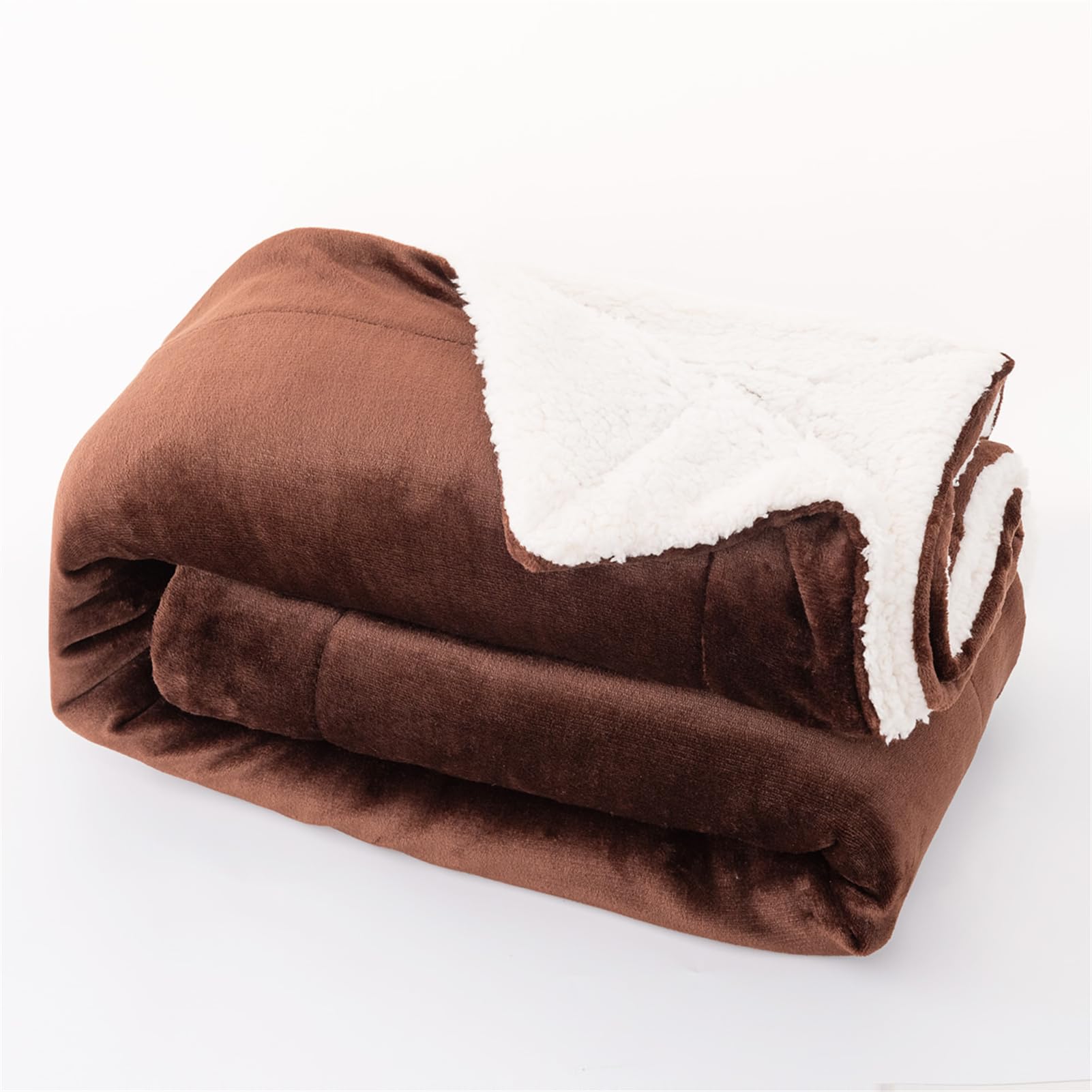 Couverture en polaire sherpa anti-froid lit et canapé microfibre épaisse
