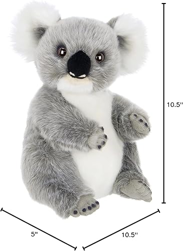 Miniatura 7 de Bearington Lil' Joey - Animal de peluche de koala suave de 10.5 pulgadas para niños con vientre de terciopelo, adorable regalo de peluche para