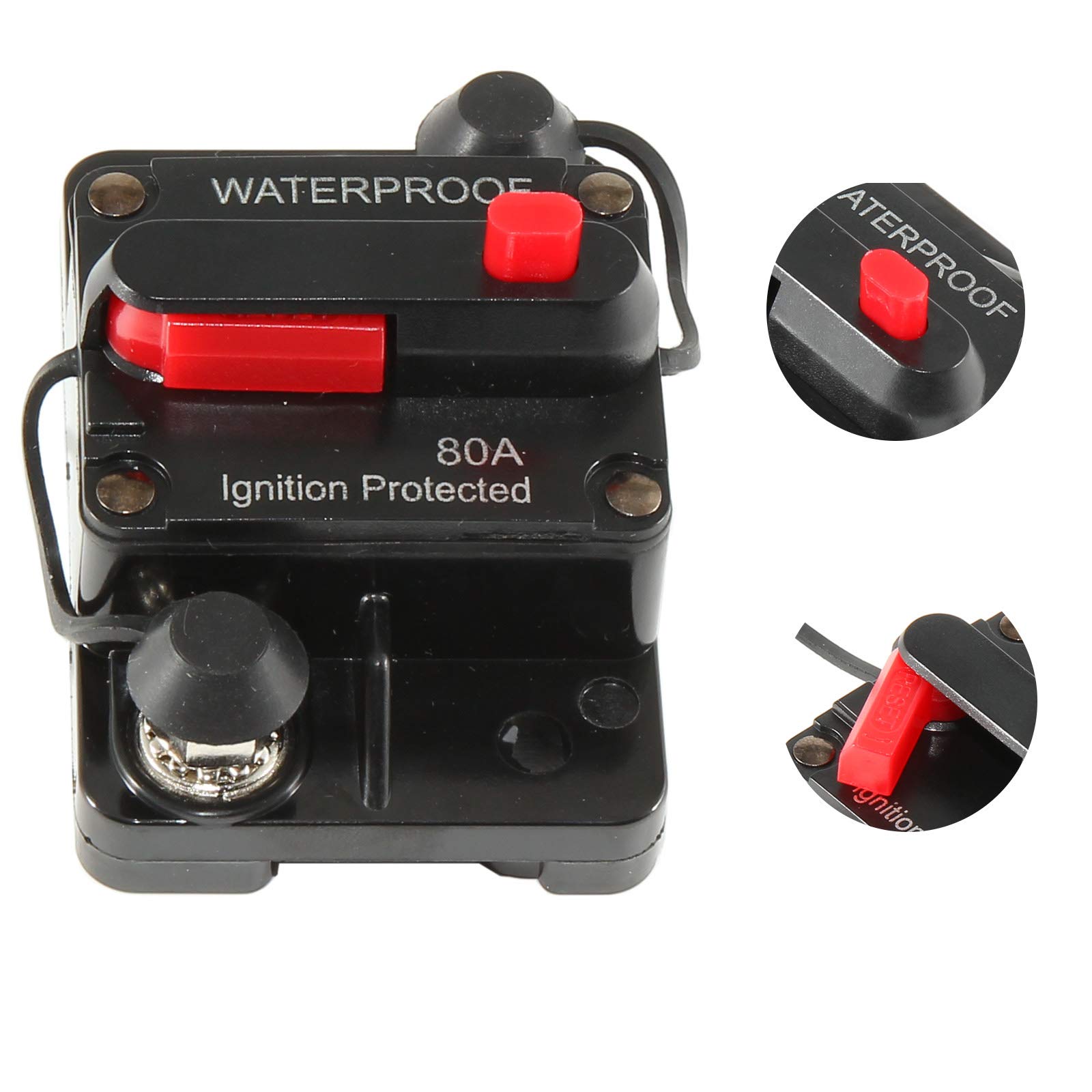 Snapklik.com : 80Amp Circuit Breaker For Boat Trolling Motor Marine ATV ...