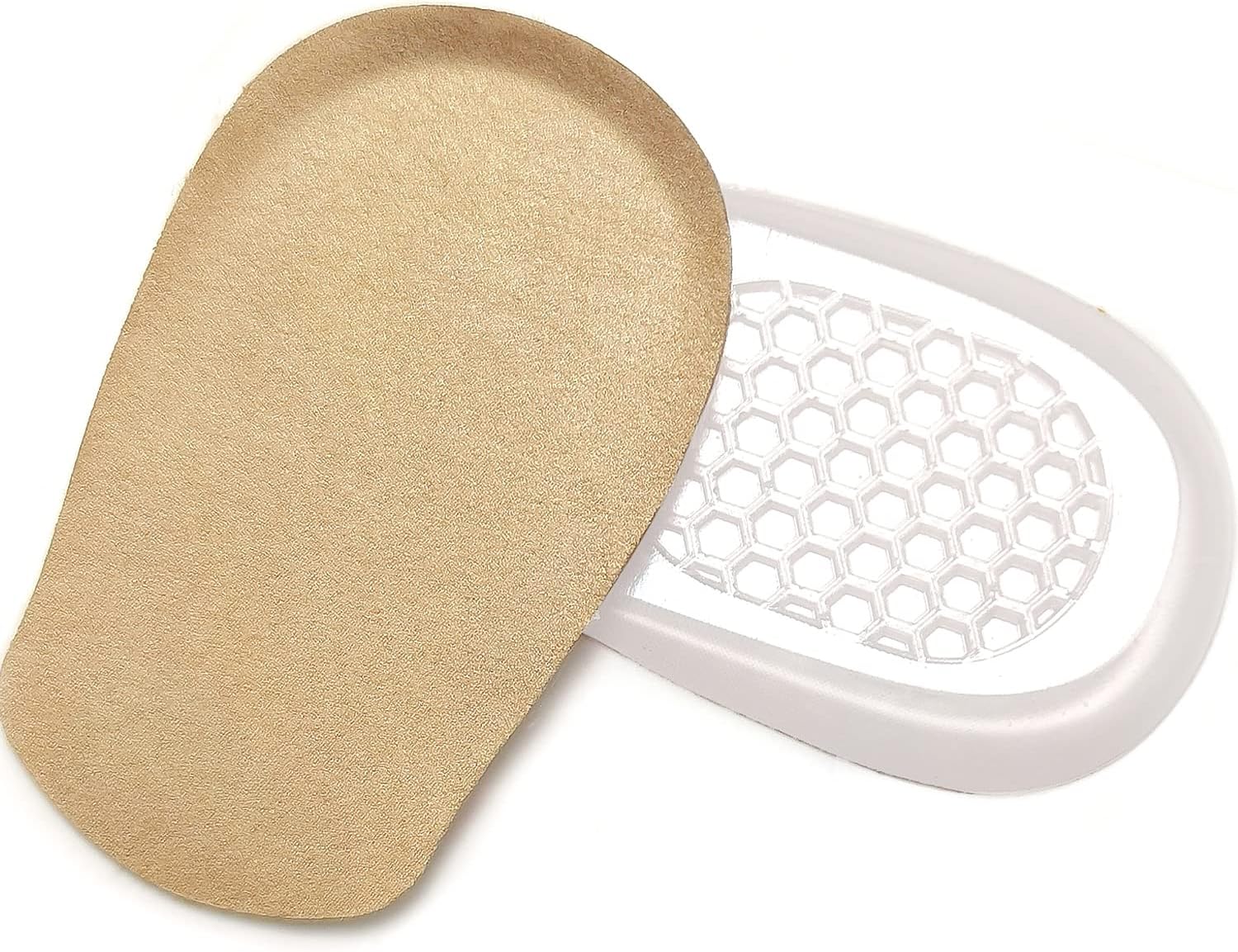 Heel Lifts, 1/2 Inch Shoe Lift, Gel Heel Raisers for Leg Length Discrepancies, Large Height Increase Insole for Men or Women, Shoe Inserts Comfort Half Foot Pads for Heel Pain - 1 Pair