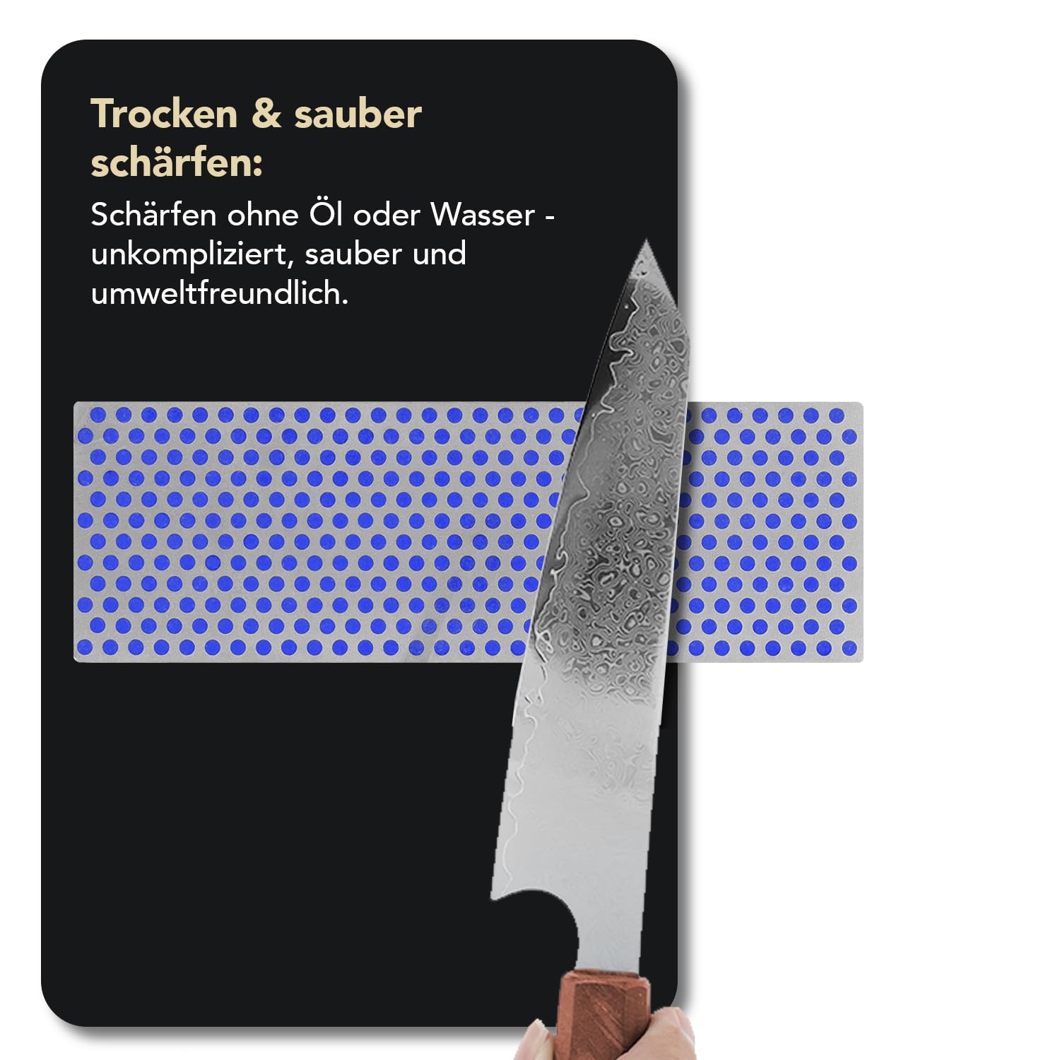 DMT Diamond Whetstone™ Diamant Schleifstein in Holzbox 6" Set Grob, Fein, Extrafein, Messerschärfer in Profiqualität, 15cm Wetzstein für Messer und Werkzeuge, Made in USA, W6EFC