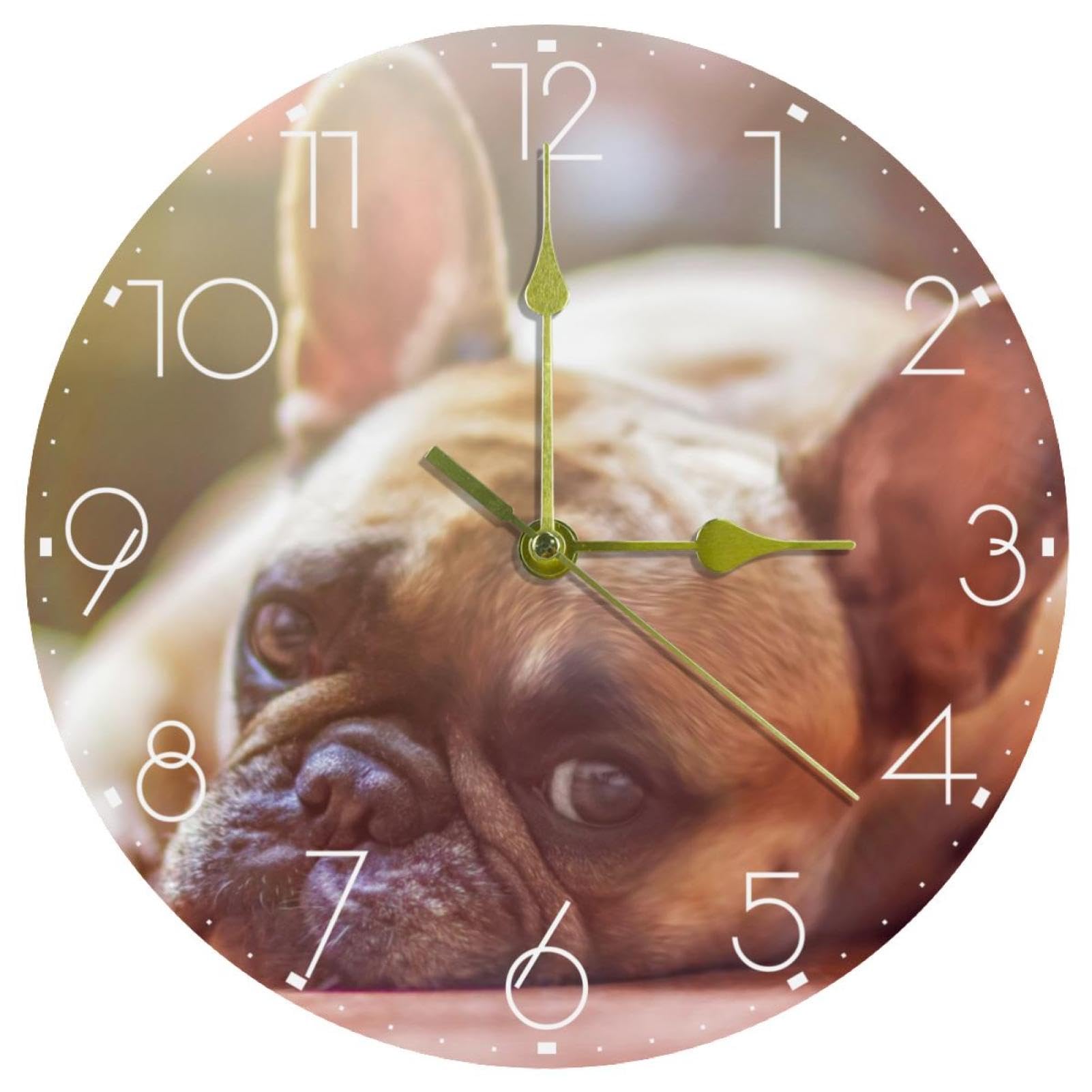Horloge murale décorative à piles pour éliminer le bruit de tic-tac