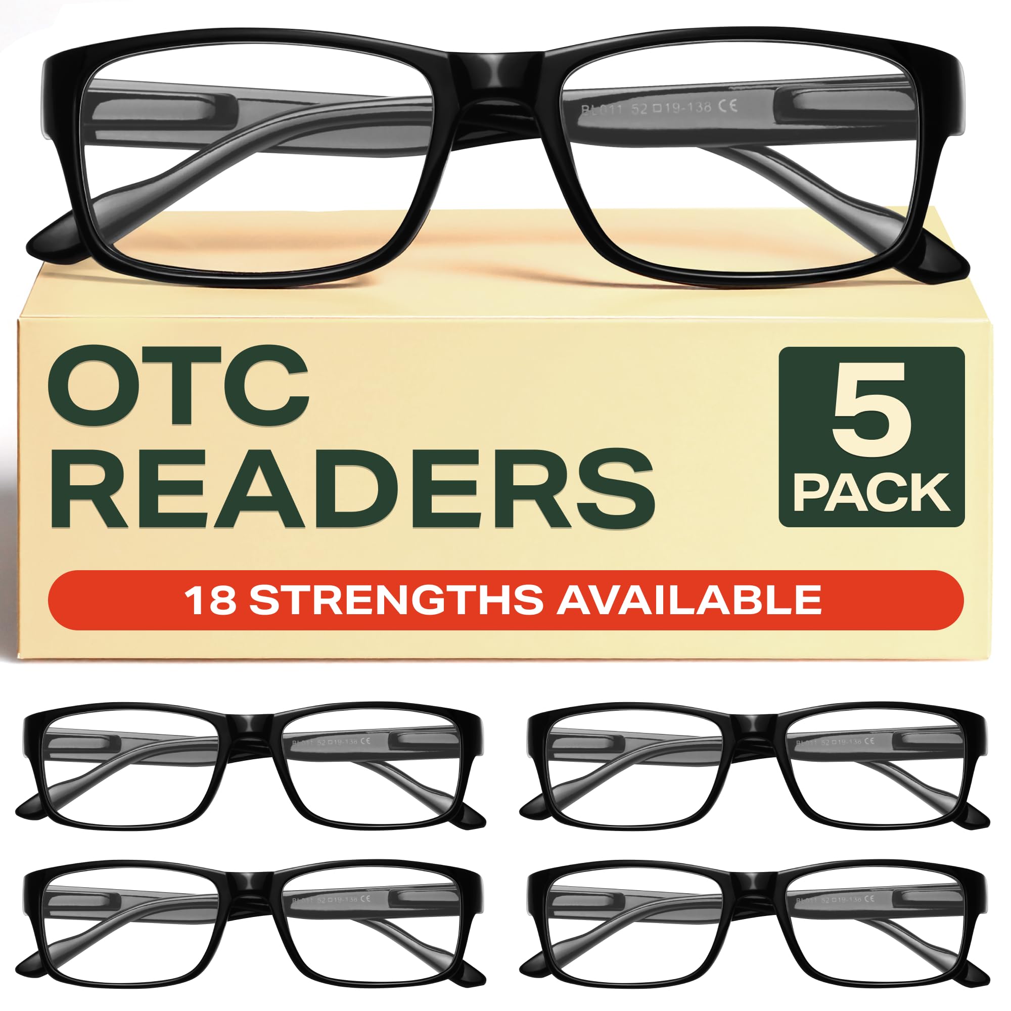 Photo 1 of Gaoye 1.5 Professional Reading Glasses for All Day - Computer Readers with Blue Light Protection - Value Pack