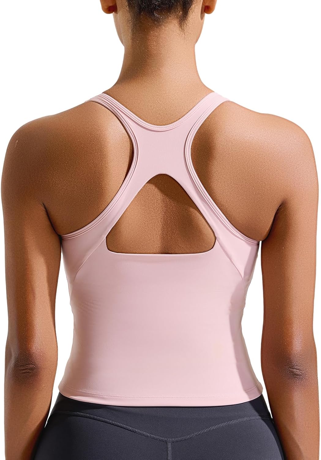 RUNNING GIRL Sports Bras for Women High Impact, Molded Cup Compression Running Tops with Removable Pads, Best for A-D Cup