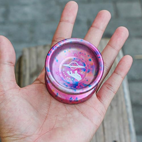 Miniatura 4 de 7YO YoYo profesional sin respuesta YoYo agujero negro, aleación de aluminio YoYo para niños, principiantes y adultos, reproductor YoYo avanzado