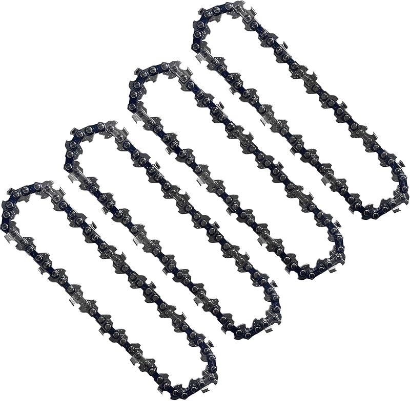 4PC 5 Inch Pruning Saw Chain for WORX WG325 / WG325.9, 5" Pruner Replacement Chain for Worx WG324 / WG324.9 Pruning Saw - 0.30"