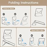 MoKo Étui avec Support for 11" Kindle Scribe(3e Génération-2025) & Kindle Scribe Colorsoft(1e Génération 2025) - étui en Cuir de Qualité Supérieure avec Porte-Stylo, Auto Veille/Réveil, Blanche - 8