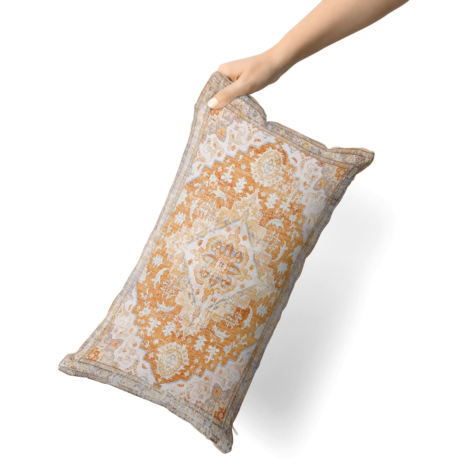 Lot De 2 Housses De Coussin Boho Rose Antique Vintage 30x50cm - Taies D'Oreiller Décoratives Douces Pour Canapé Lit Jardin