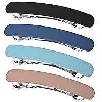 Vista 8 de Fsmiling Pasadores de pelo para mujer, pasador de pelo francés, pinzas grandes de acetato para el cabello, pasador antideslizante, accesorios