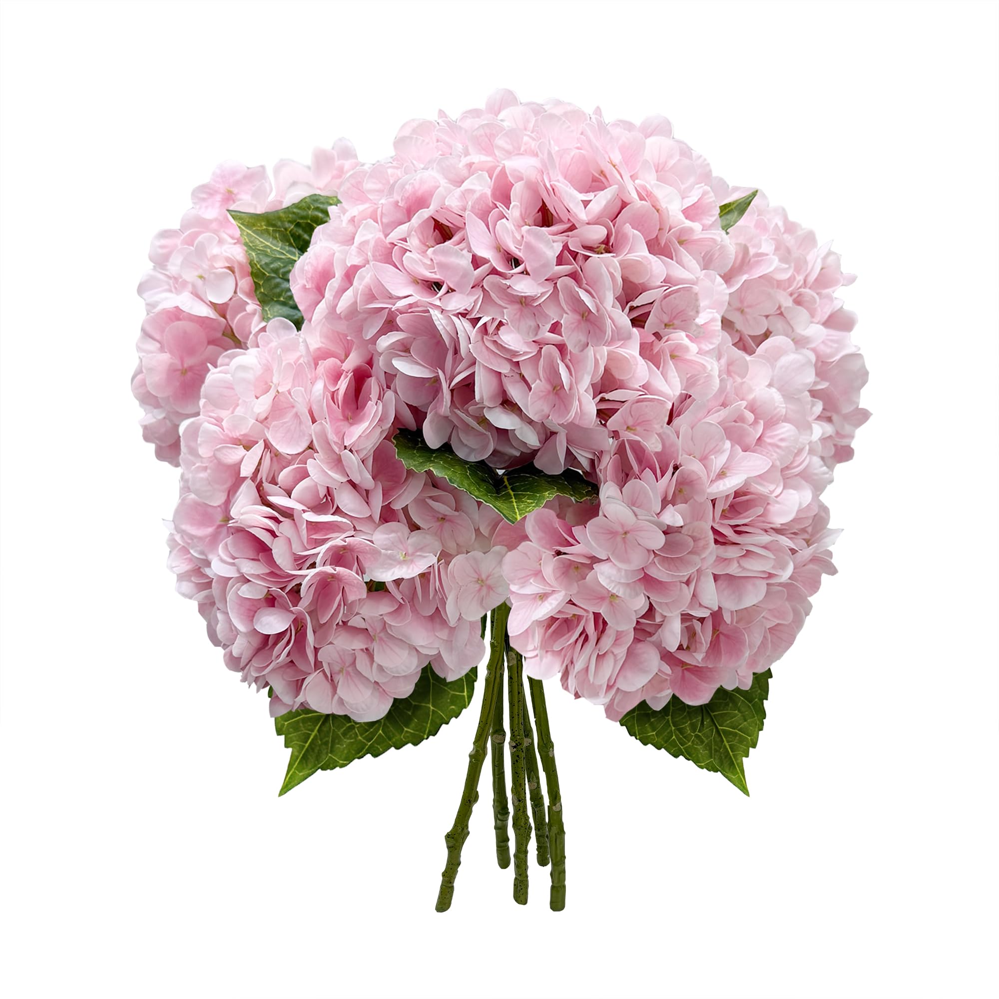 Yatim 21In Pink Artificial Hydrangea Flowers 5 Pcs Fake Hydrangea Silk Flowers for Wedding Centerpieces Bouquets DIY Floral Decor Home Decoration with Stems-image-5