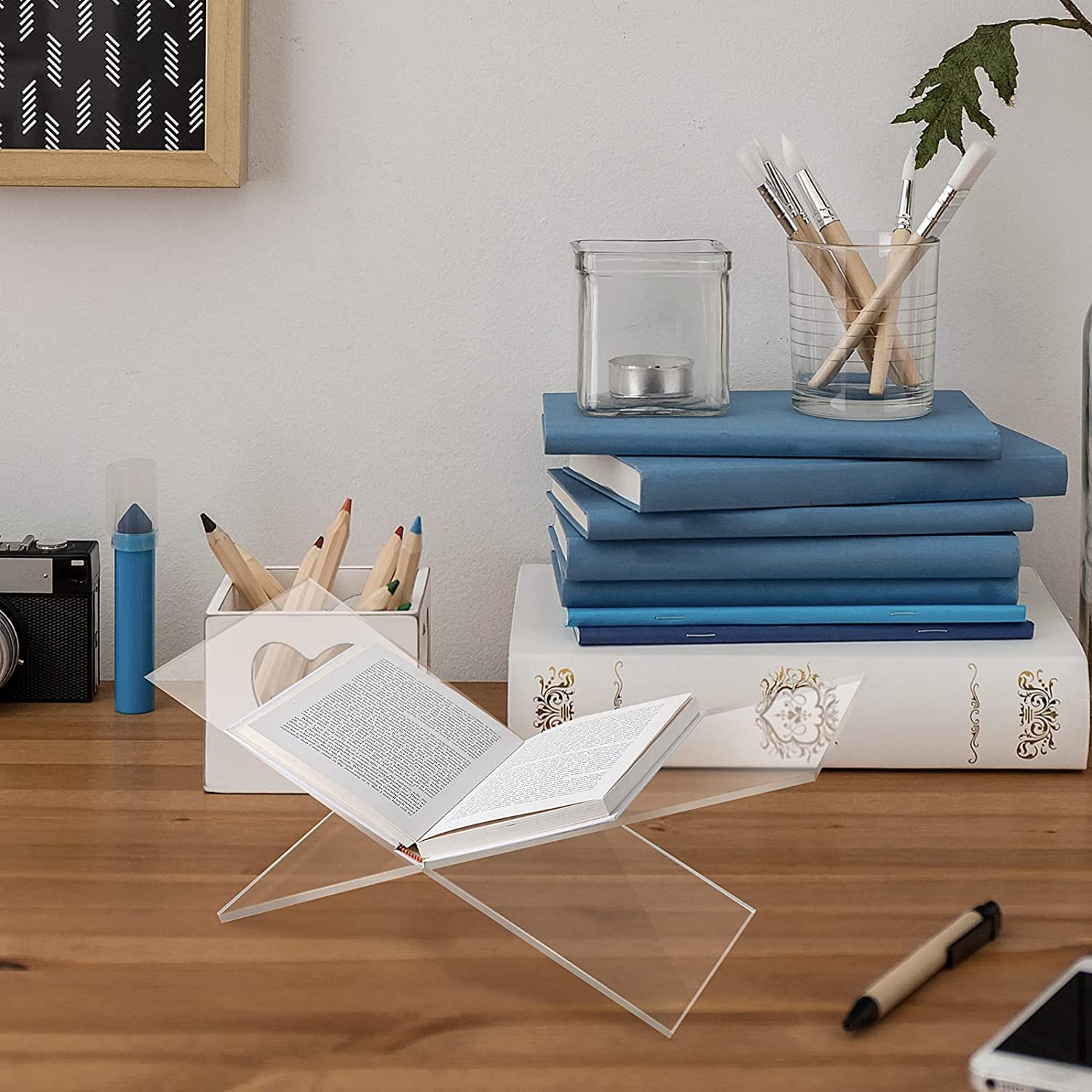 KAMMYAA STORE Acrylic Quran Stand Holder - Perfect for Ramadan and Eid Decor, Ideal for Daily Recitation and Display