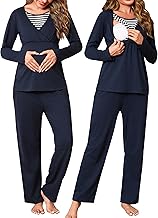 Nursing Pajamas for Women Winter Maternity Hospital Pajamas for Premom Cotton Pregnancy Set Pregnancy S-XXL