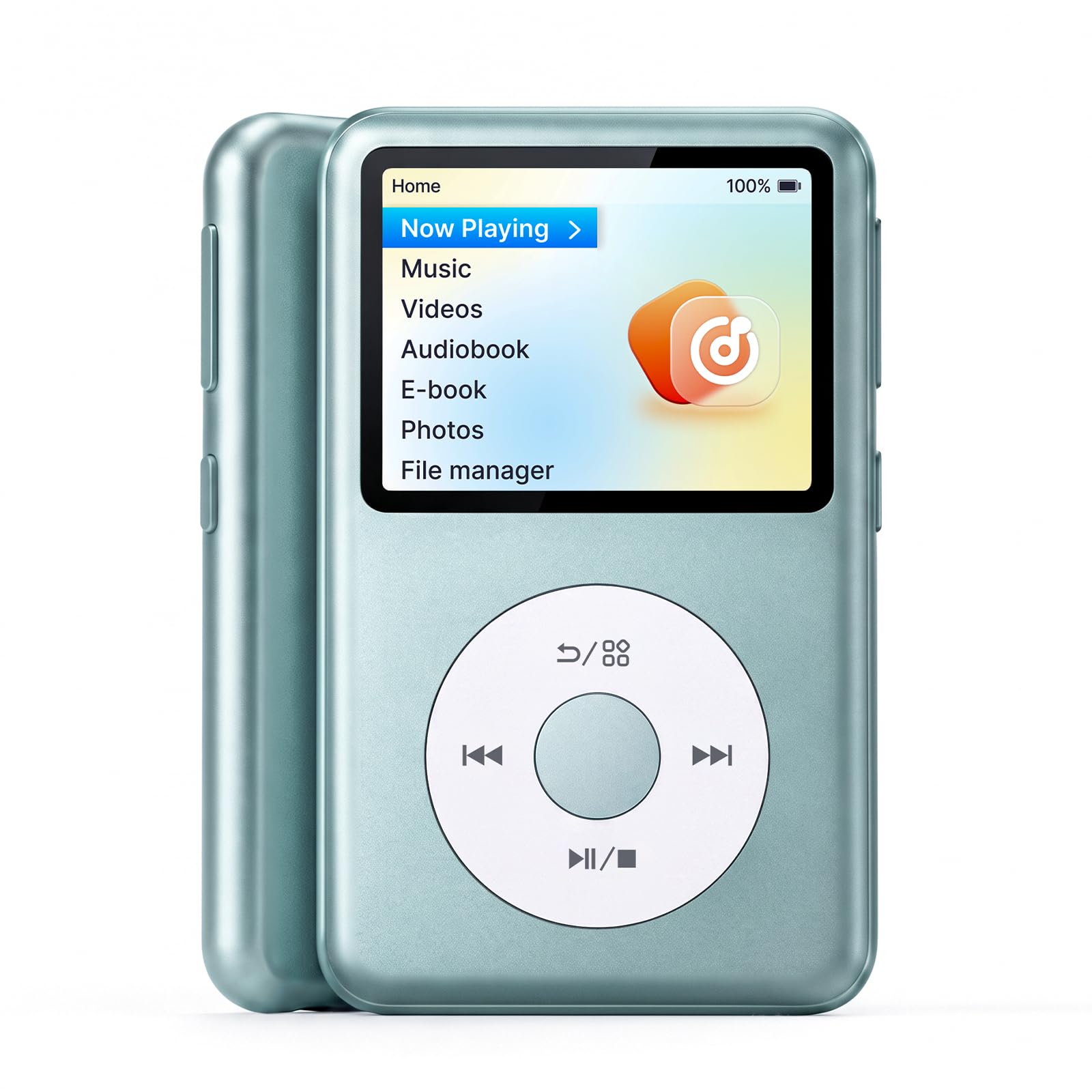 Innioasis Y2 Classic Lecteur MP3 avec Bluetooth 8 Go avec listes de lecture et radio FM Bleu sarcelle