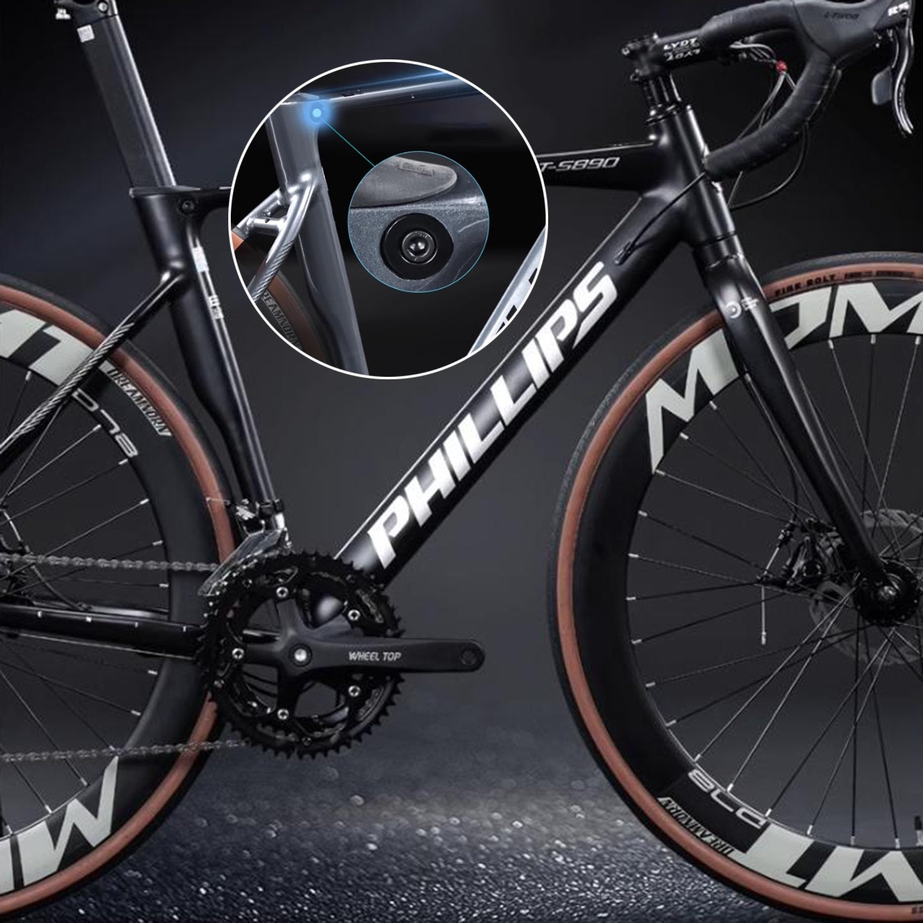 Amazon | ロードバイク エアロロードバイク 自転車18段変速 軽量