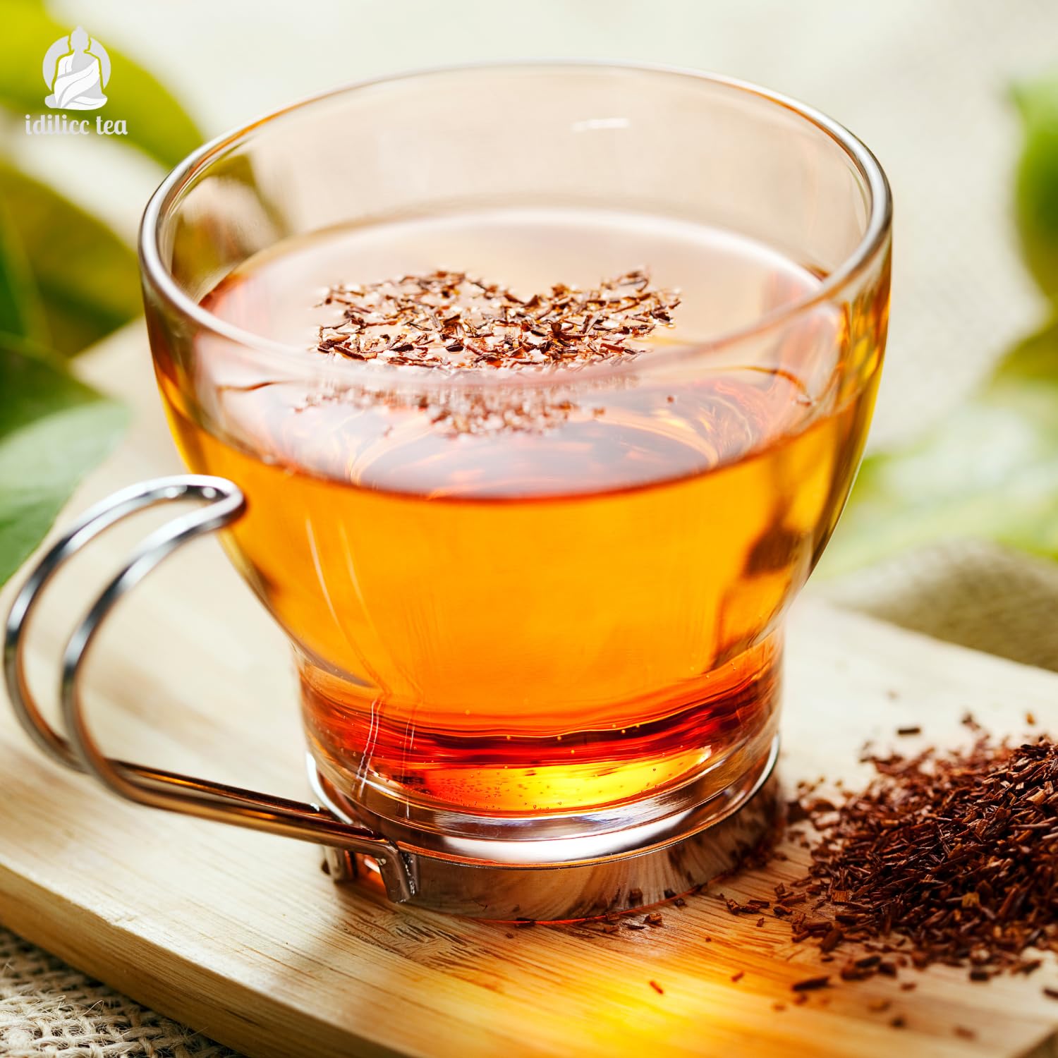 IDILICC TEA Infusion de Rooibos 100% Ecológico. 30 Pirámides. Bolsitas de Te Rojo Sudafricano Natural con Hinojo y Tila. Roibos Relajante. Reduce Acidez Estomacal. Infusiones Variadas
