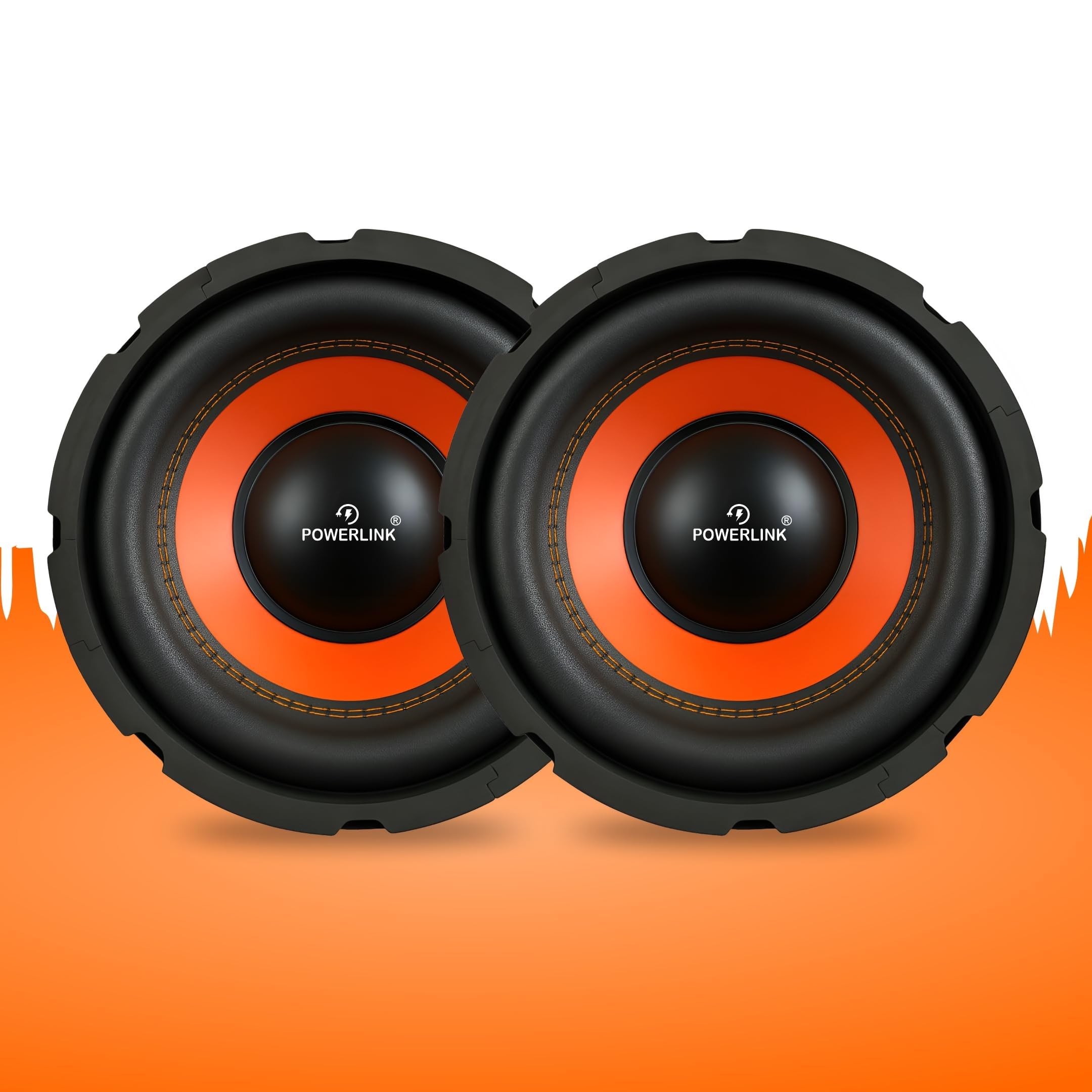 POWERLINK 8" Subwoofer (Pack of 2) SPL Foam 200W Peak RMS Power/4-Ohm/1.5-Inch Copper Coil/ 120mm Single Magnet Ideal for Upgrading Car Bass Tubes, Home Subwoofer Systems, and DIY Audio Projects.-image-29
