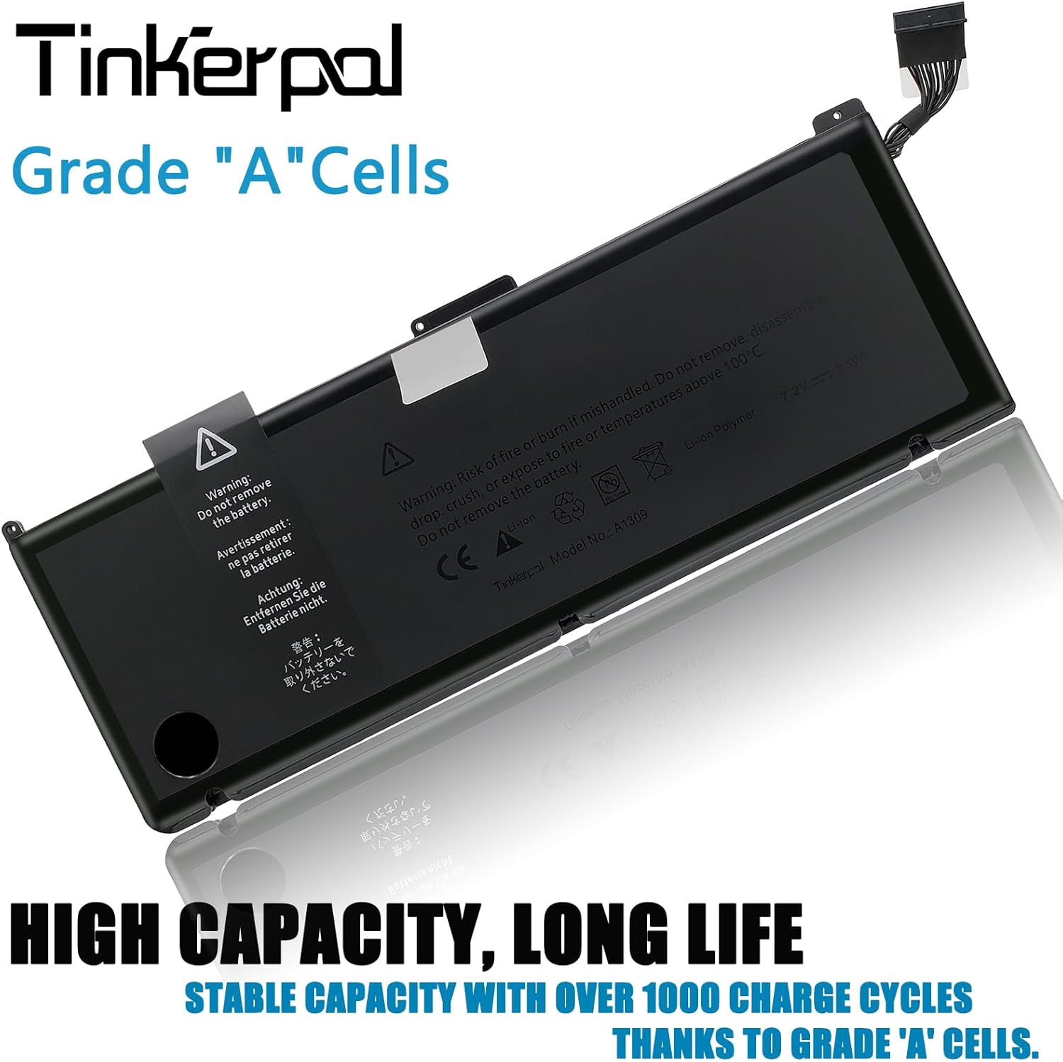 A1322 A1278 Laptop Battery Compatible with MacBook Pro 13" [Mid 2012 2010 2009 Early 2011 Late 2011] - Long Lasting 10.95V 63.5WH