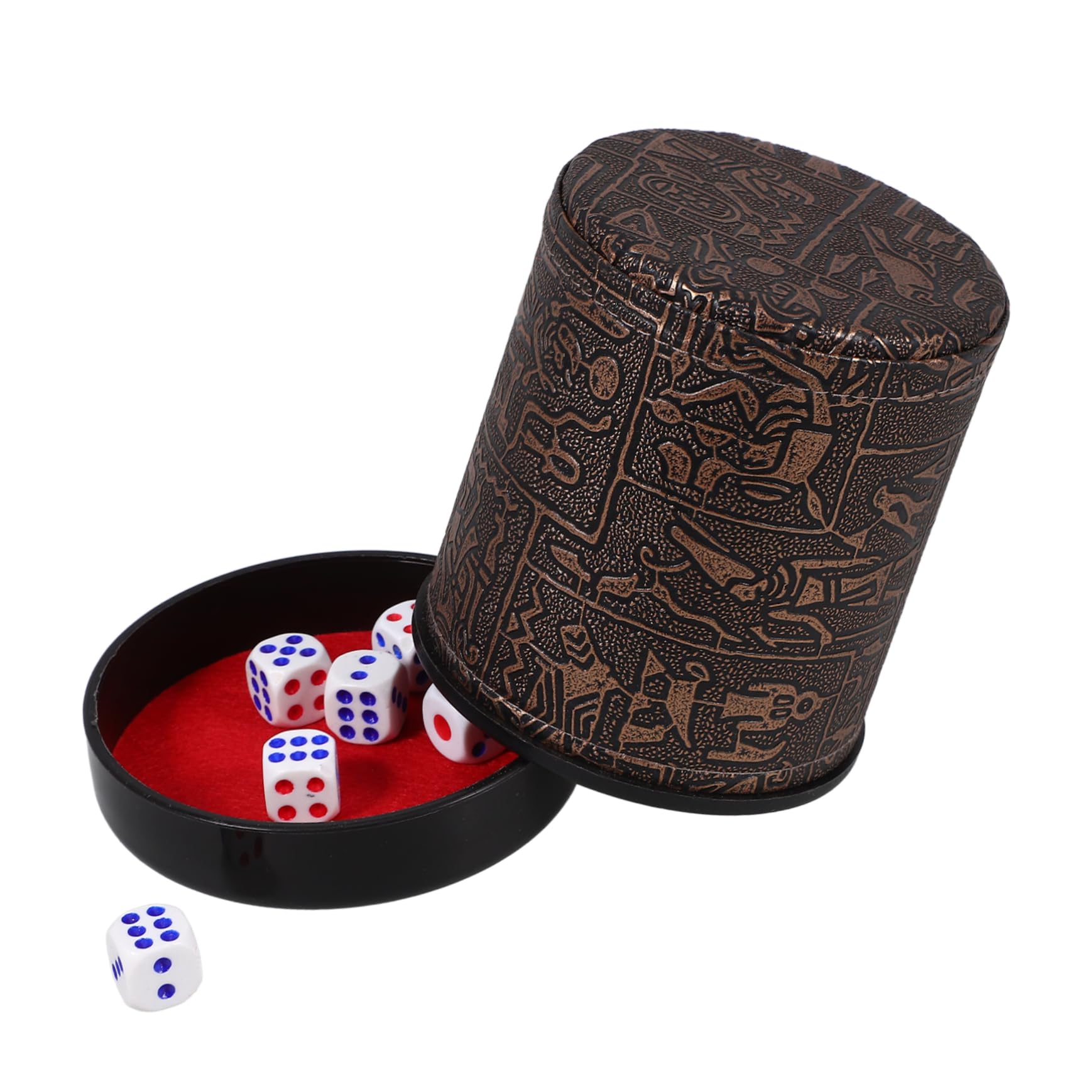 HEMOTON 5 Sets Würfelbecher Würfel Rollbecher Stapelbecher Lautloser Becher Mit n Ktv Shaker Becher Spielzubehör