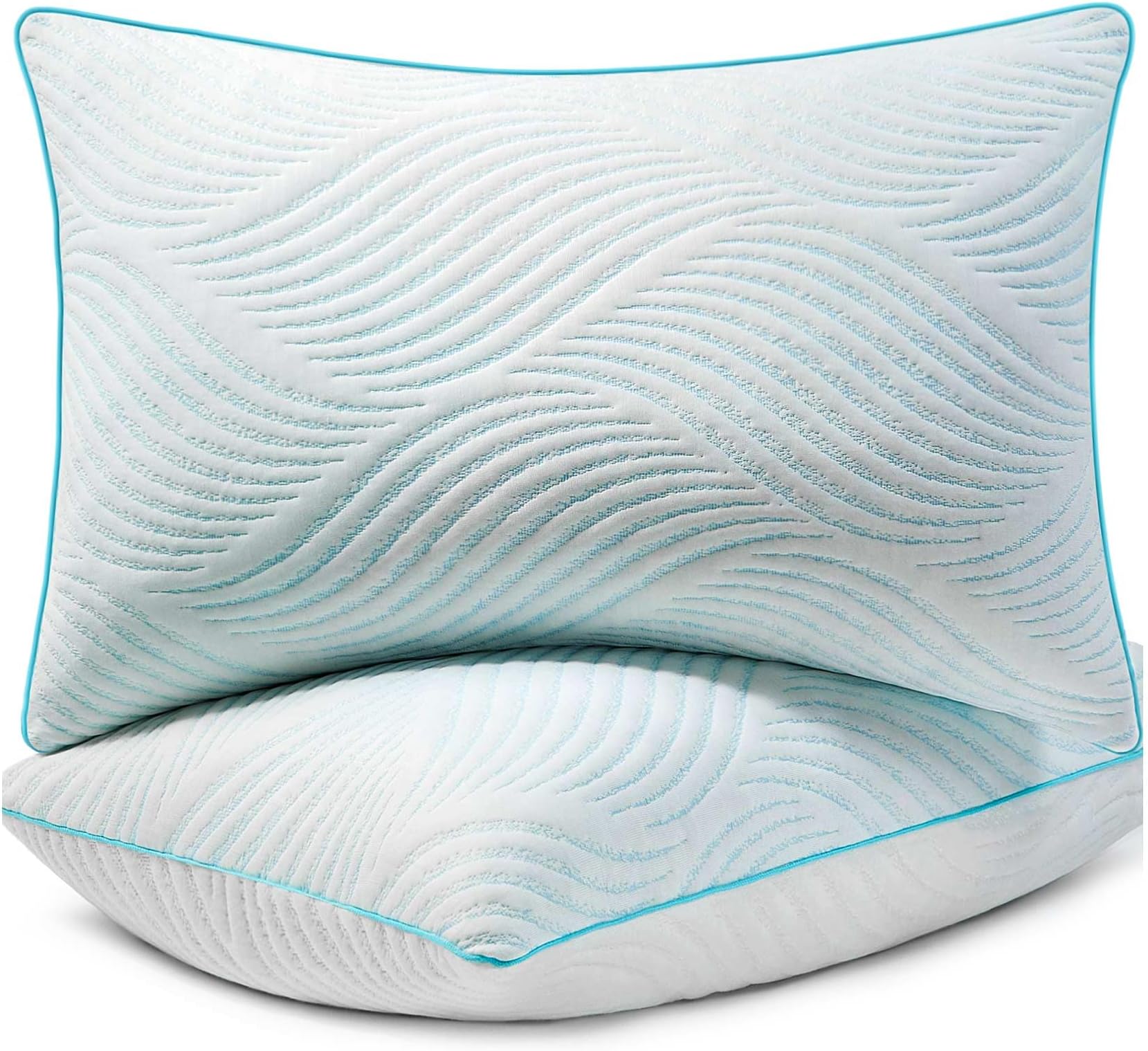 Smilereve Pillows Queen Size Set of 2 Cooling Memory Foam