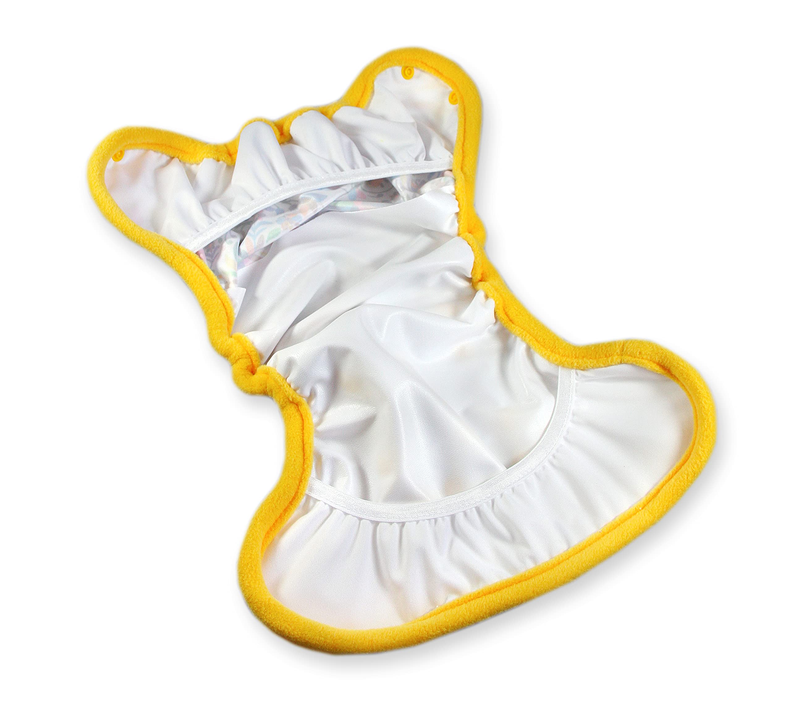 Petit Lulu Copertina per Prefold Taglia Unica (5-16 kg) Snaps Pannolino Impermeabile e Regolabile Riutilizzabile e Lavabile Prodotto in Europa (Lagoon)