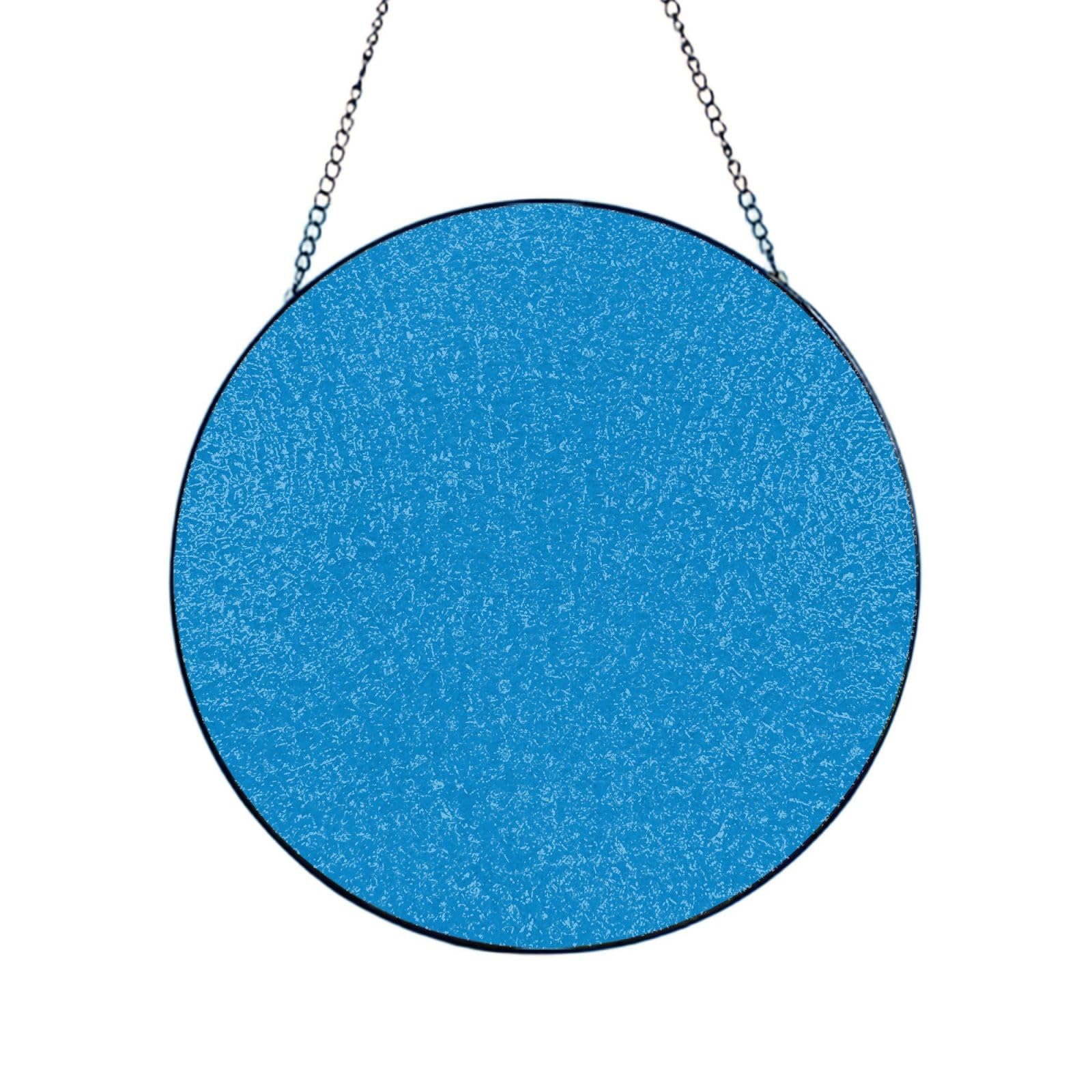 Phayah Solid Color Blue Print Glass Window Hanging Sun Catchers Suncatcher Decor For Birthday For Home Garden Porch 10in（25cm）
