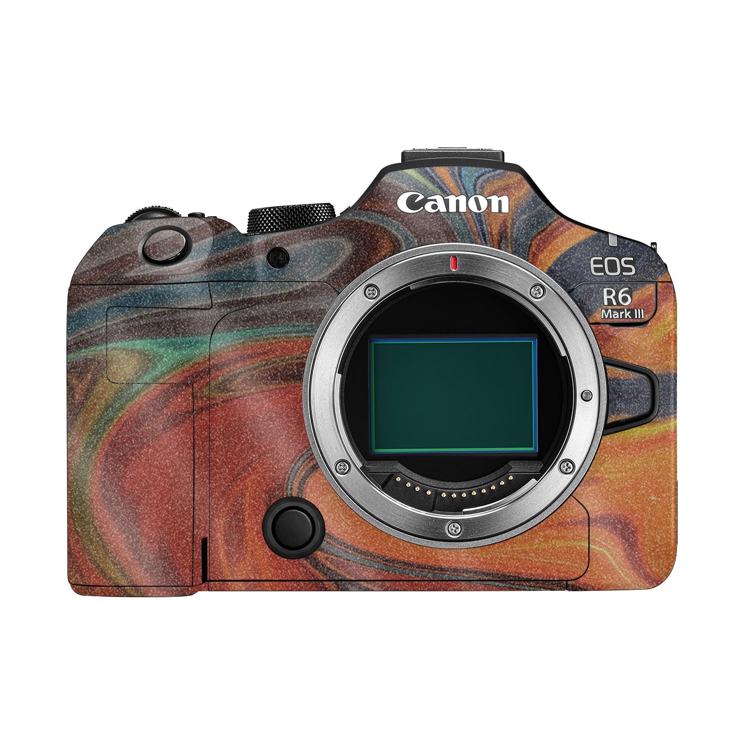 Glossy Glitter Camera Skin Compatible with Canon EOS R6 Mark III (2025) - Lava Water - Premium 3M Vinyl Protective Wrap Decal Cover - Easy to Apply | Crafted in the USA by MightySkins