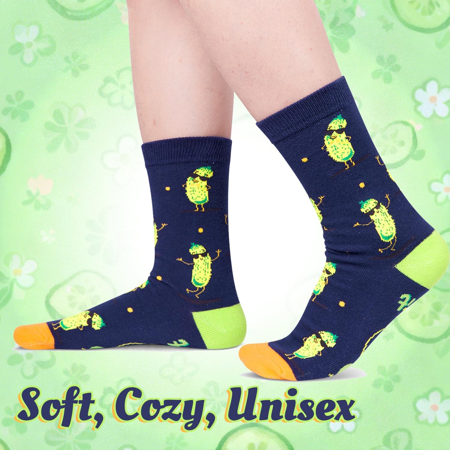 HAPPYPOP Graduation Gifts for Him Her - Funny Pickle&Cheese Socks, Food Lover Gifts - Image 5